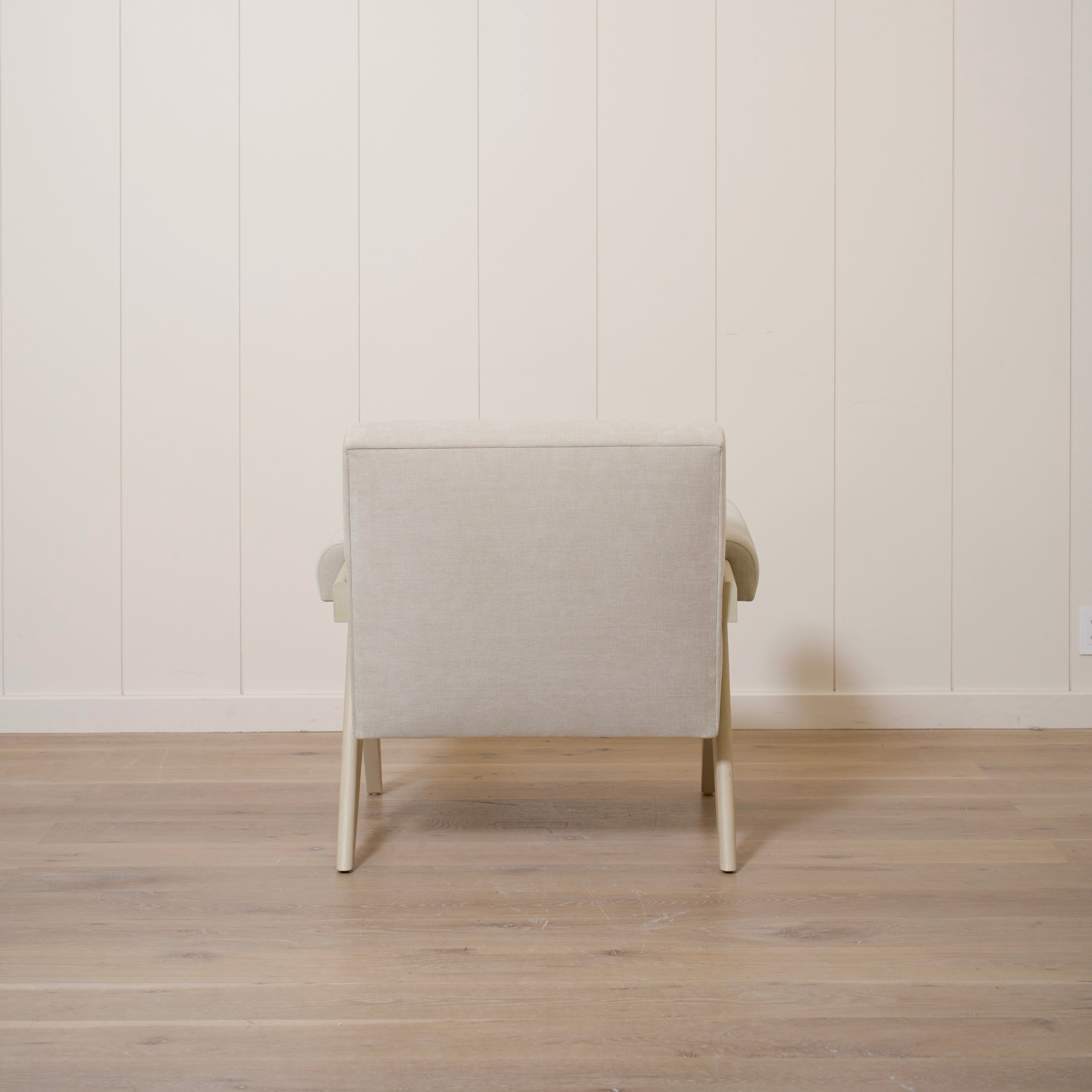 As Shown: Upholstered | Fabric: Canyon Dune | Finish: Sand
