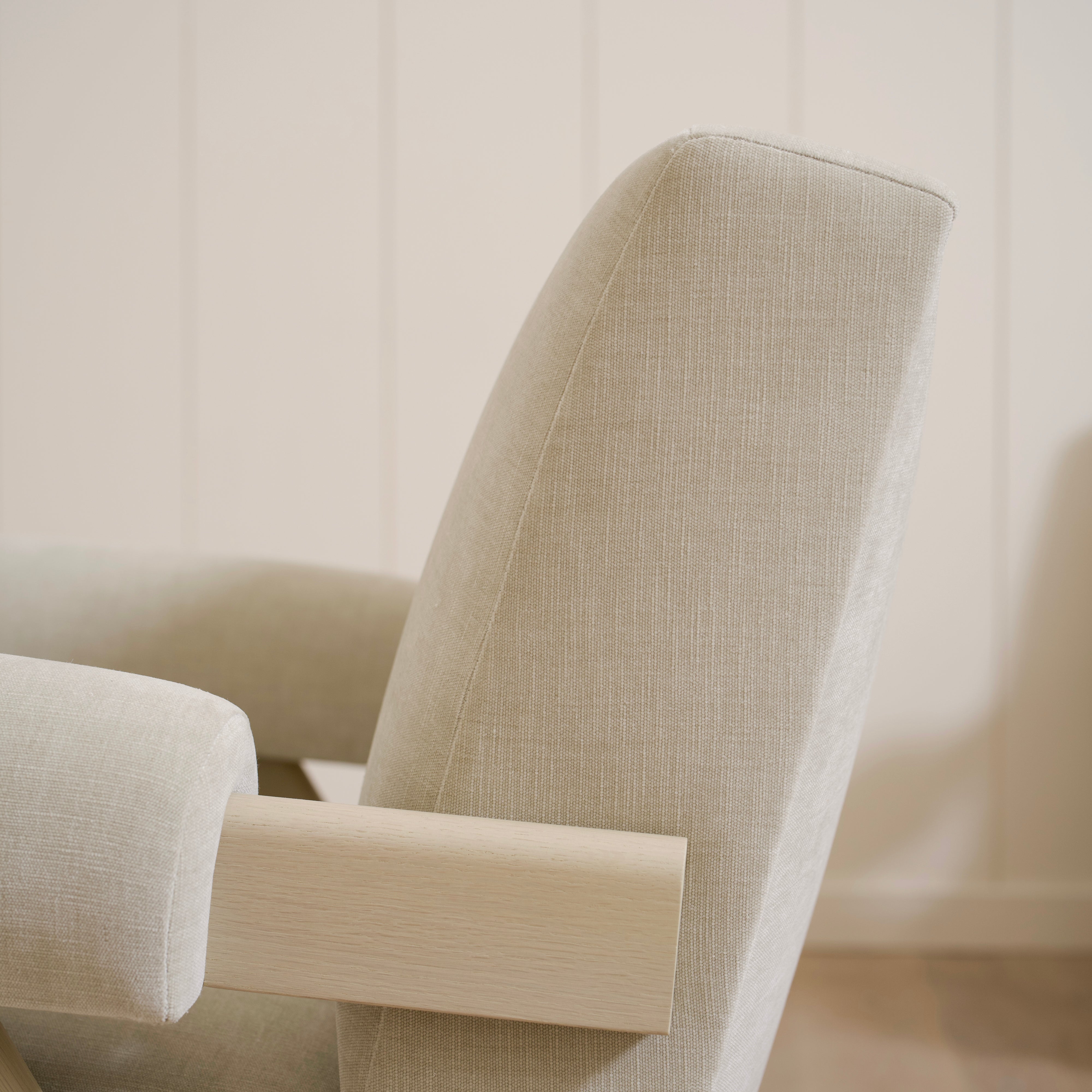 As Shown: Upholstered | Fabric: Canyon Dune | Finish: Sand