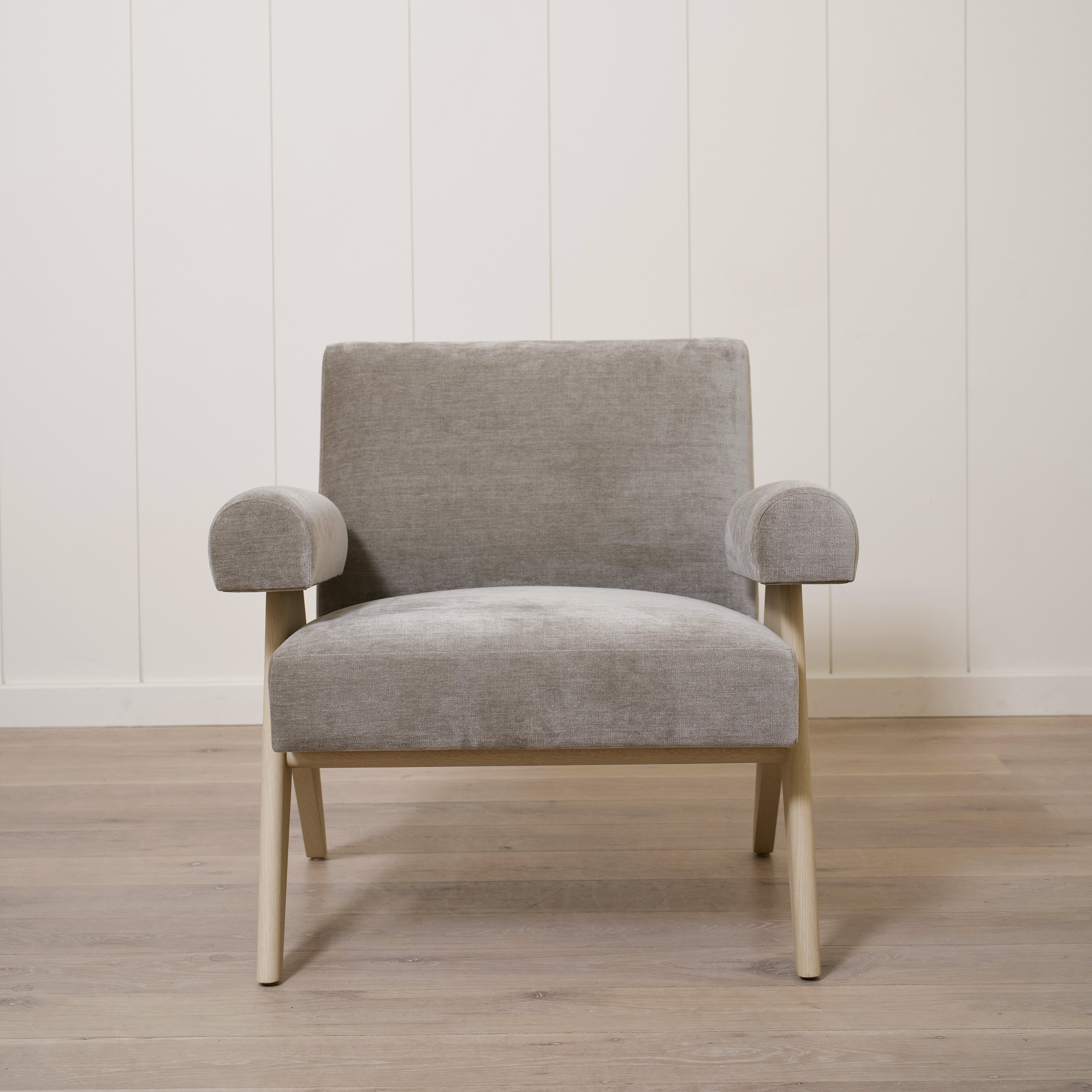 As Shown: Upholstered | Fabric: Canyon Shale | Finish: Sand