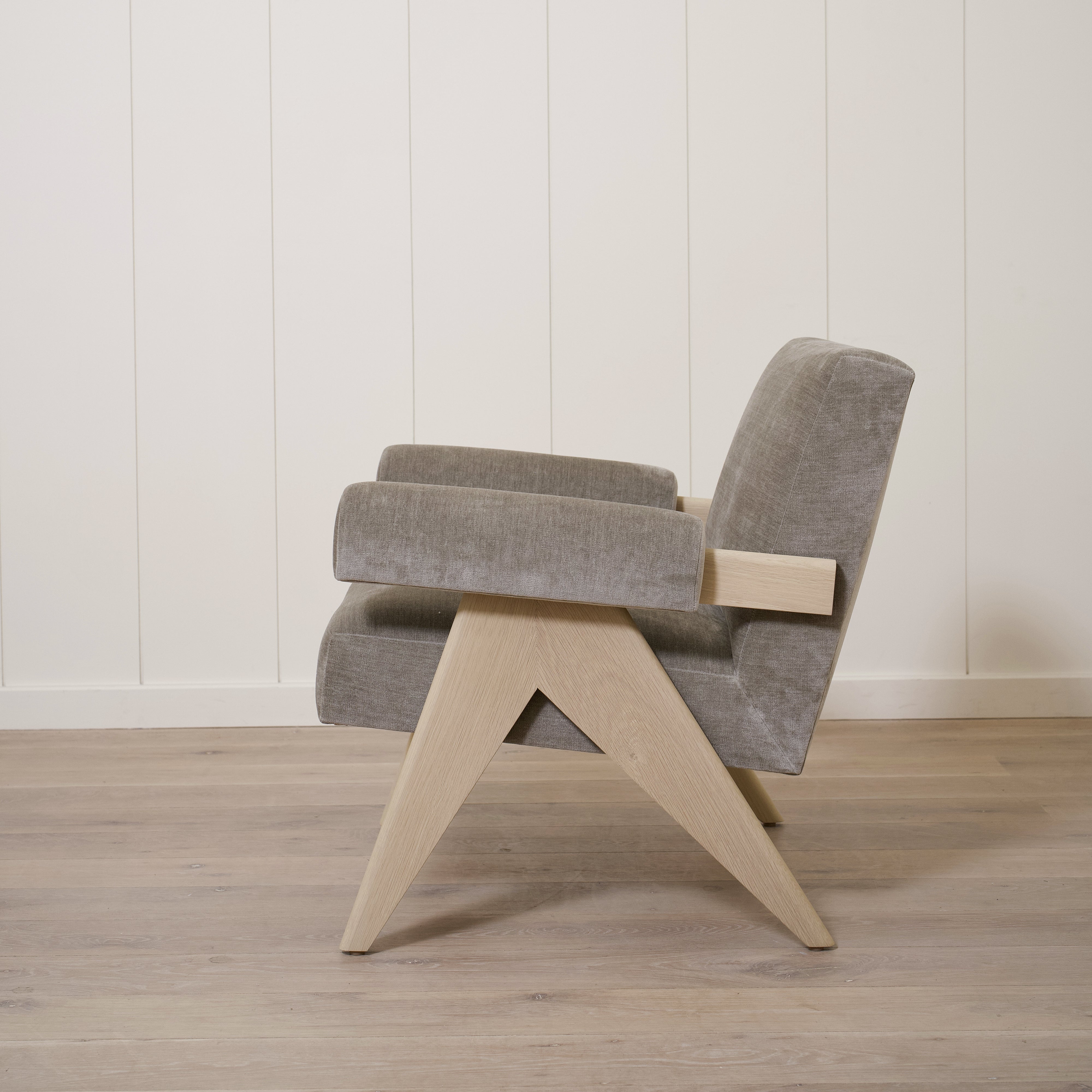As Shown: Upholstered | Fabric: Canyon Shale | Finish: Sand