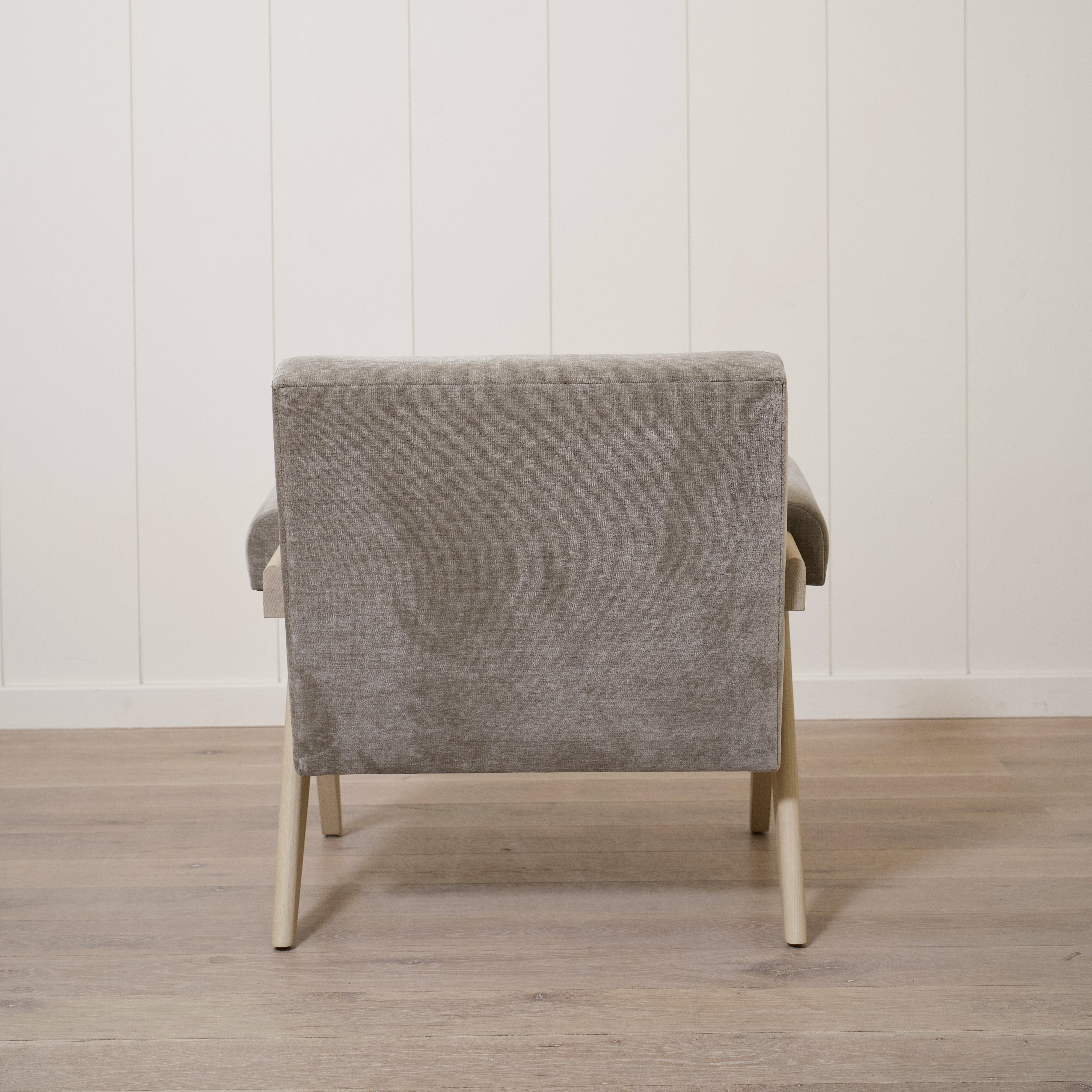 As Shown: Upholstered | Fabric: Canyon Shale | Finish: Sand