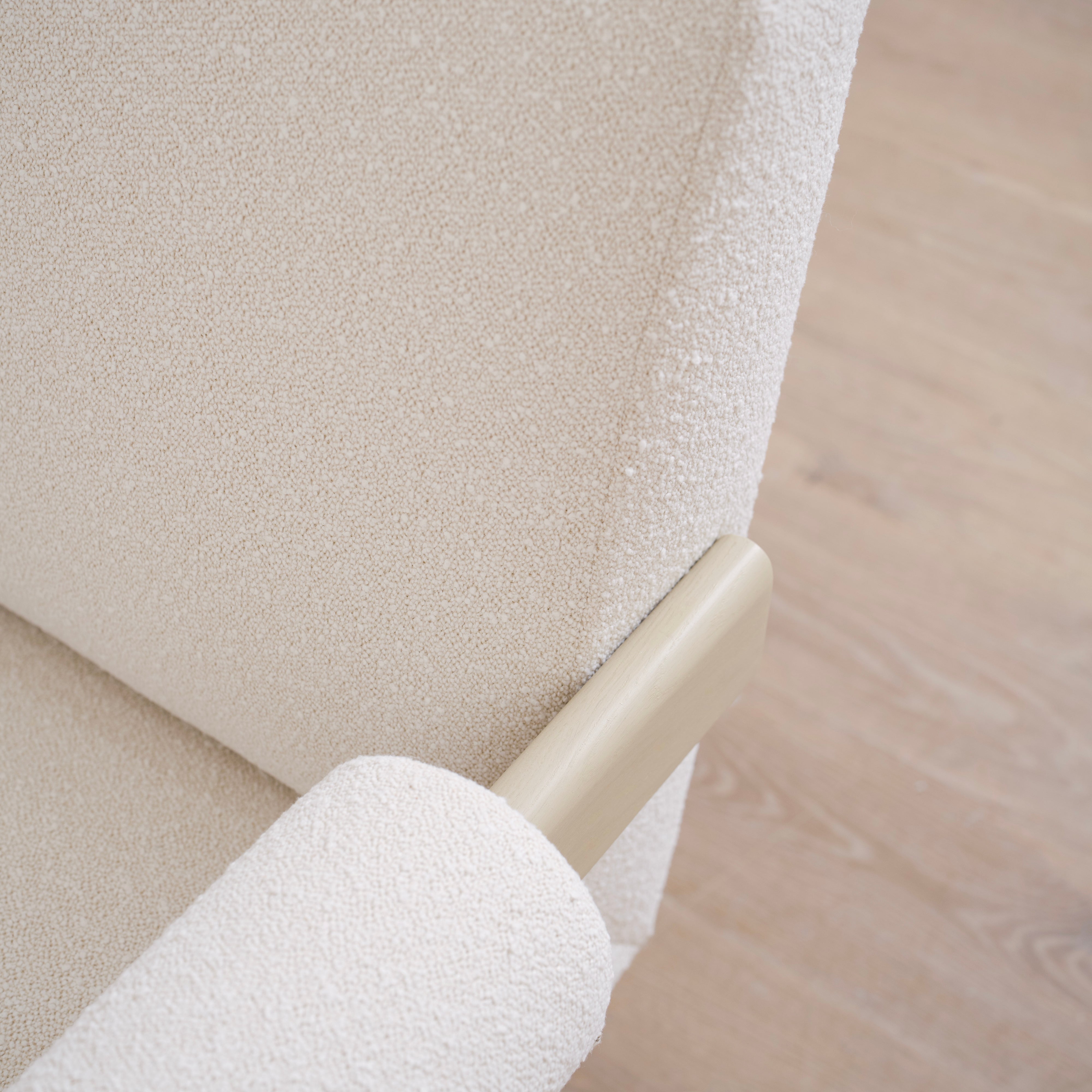 As Shown: Upholstered | Fabric: Marsh Cream | Finish: Sand