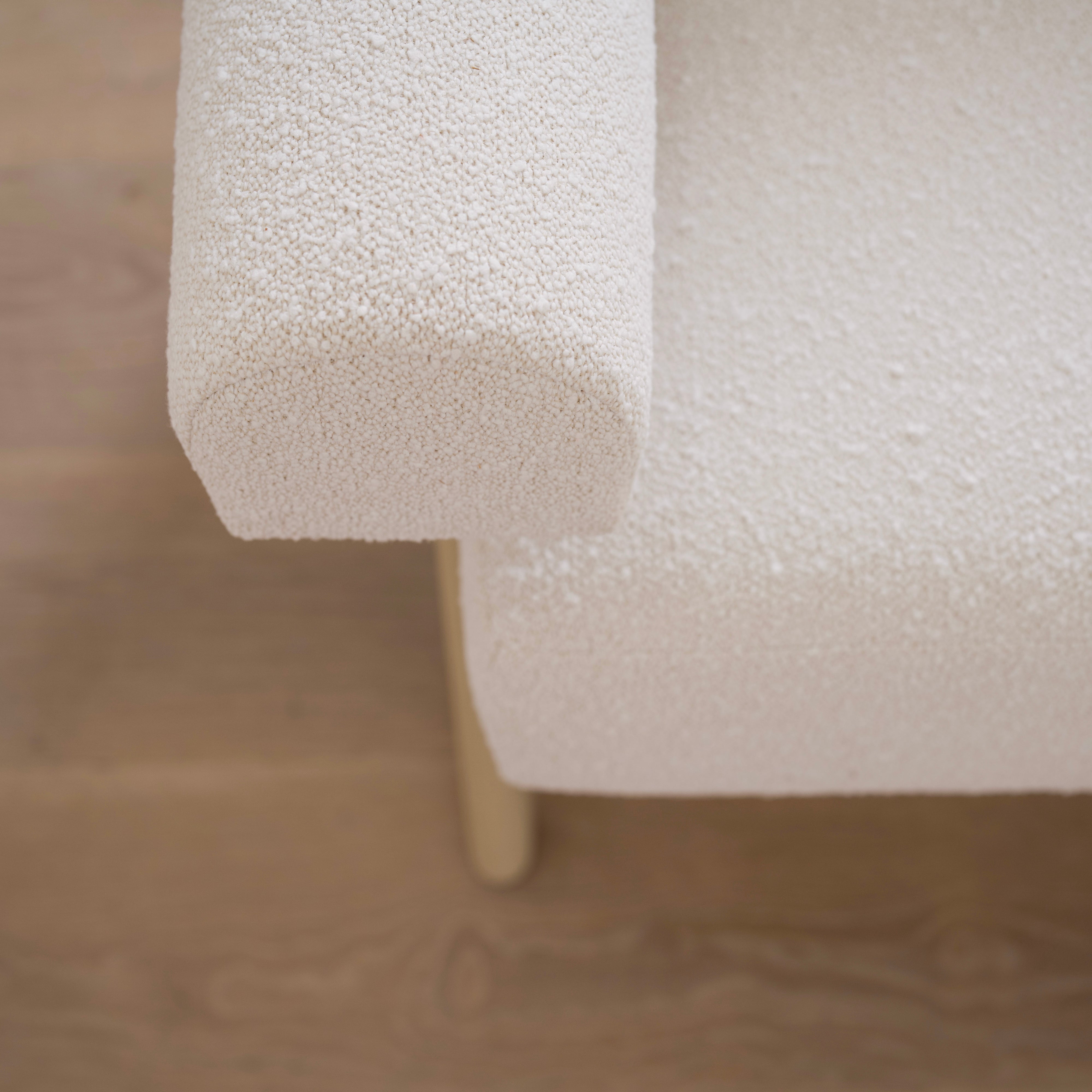 As Shown: Upholstered | Fabric: Marsh Cream | Finish: Sand