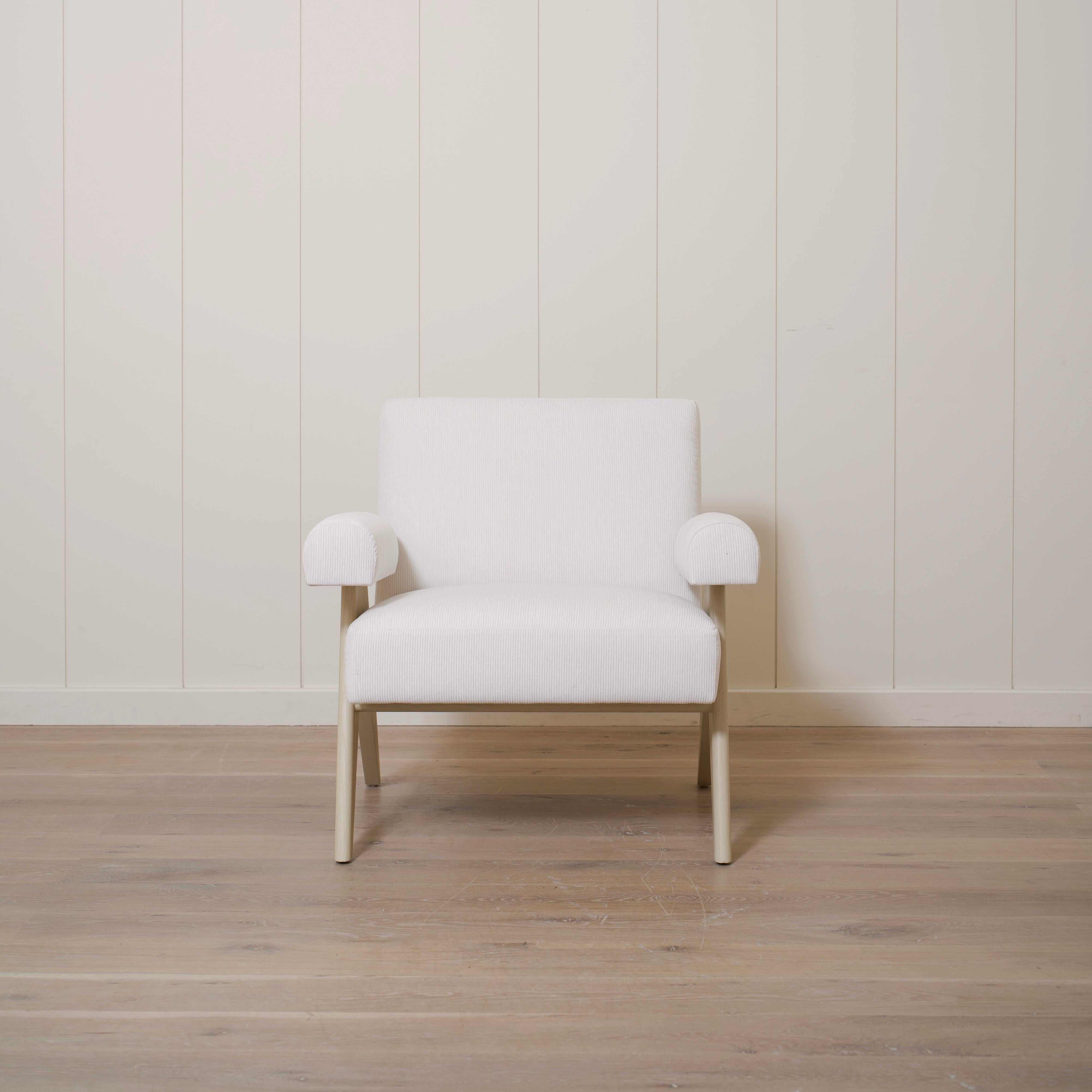 As Shown: Upholstered | Fabric: Mila Sugar | Finish: Sand