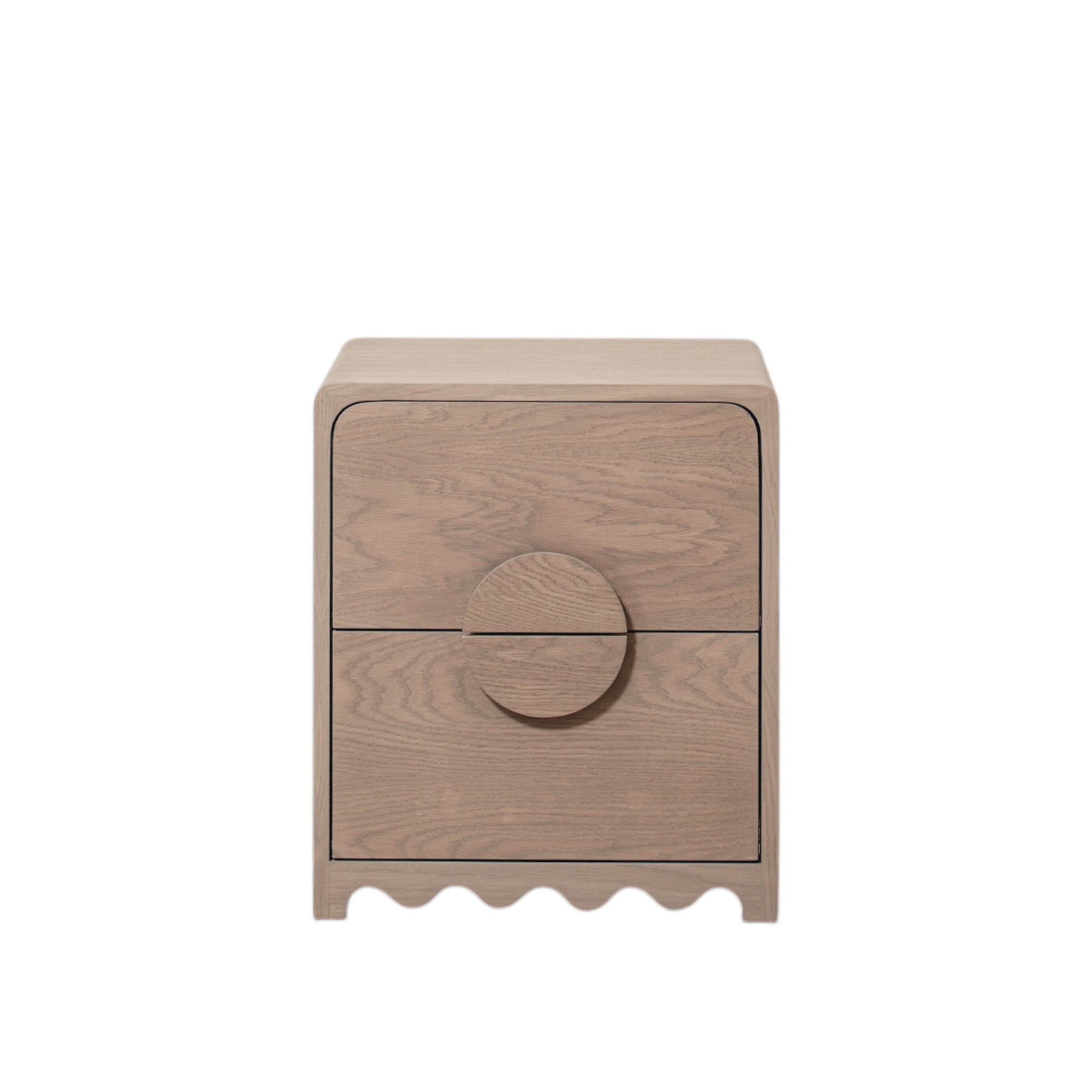 As Shown: 20"L x 18"D x 23"H | Material: Solid Oak | Finish: Hazel