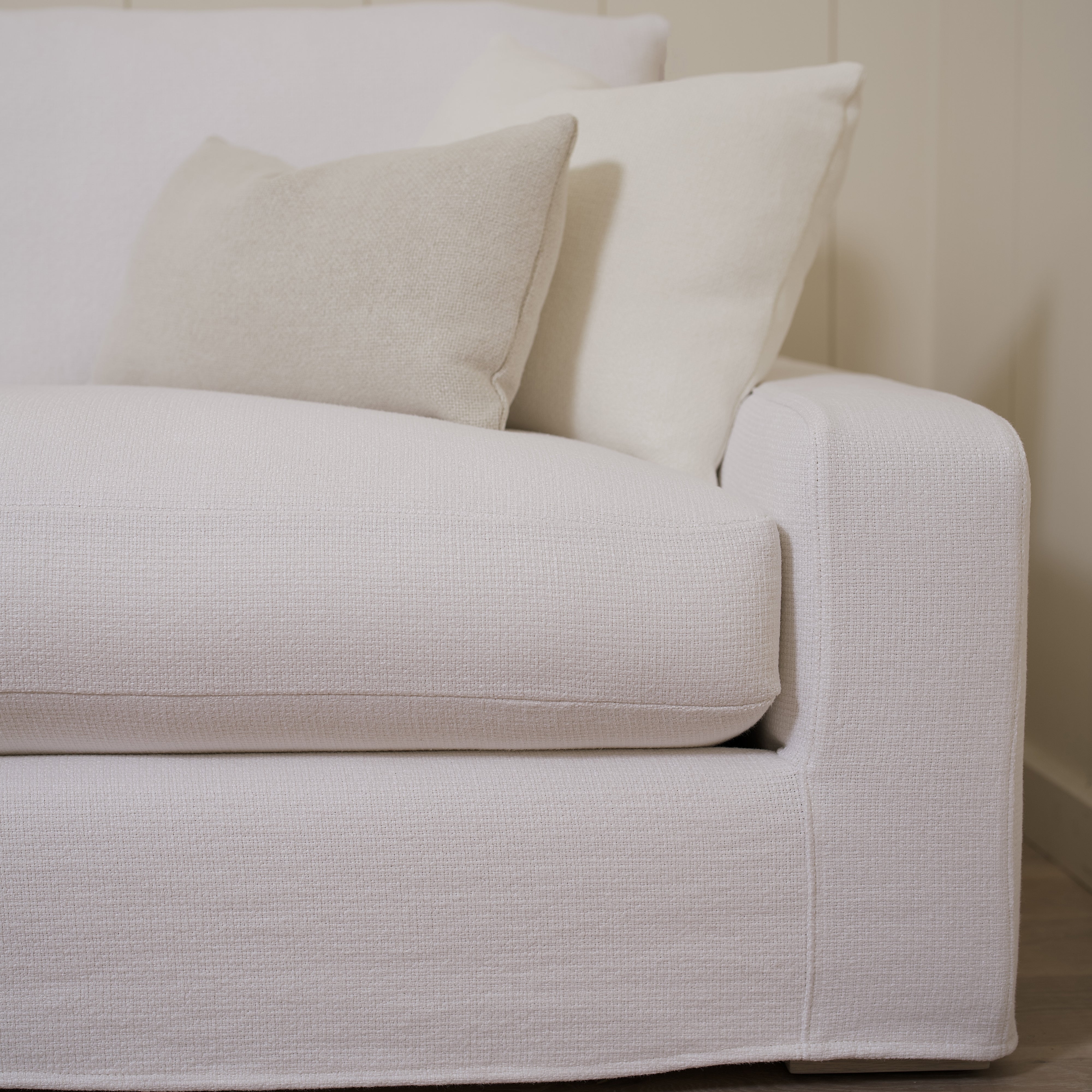 As Shown in Slipcovered Lombard White