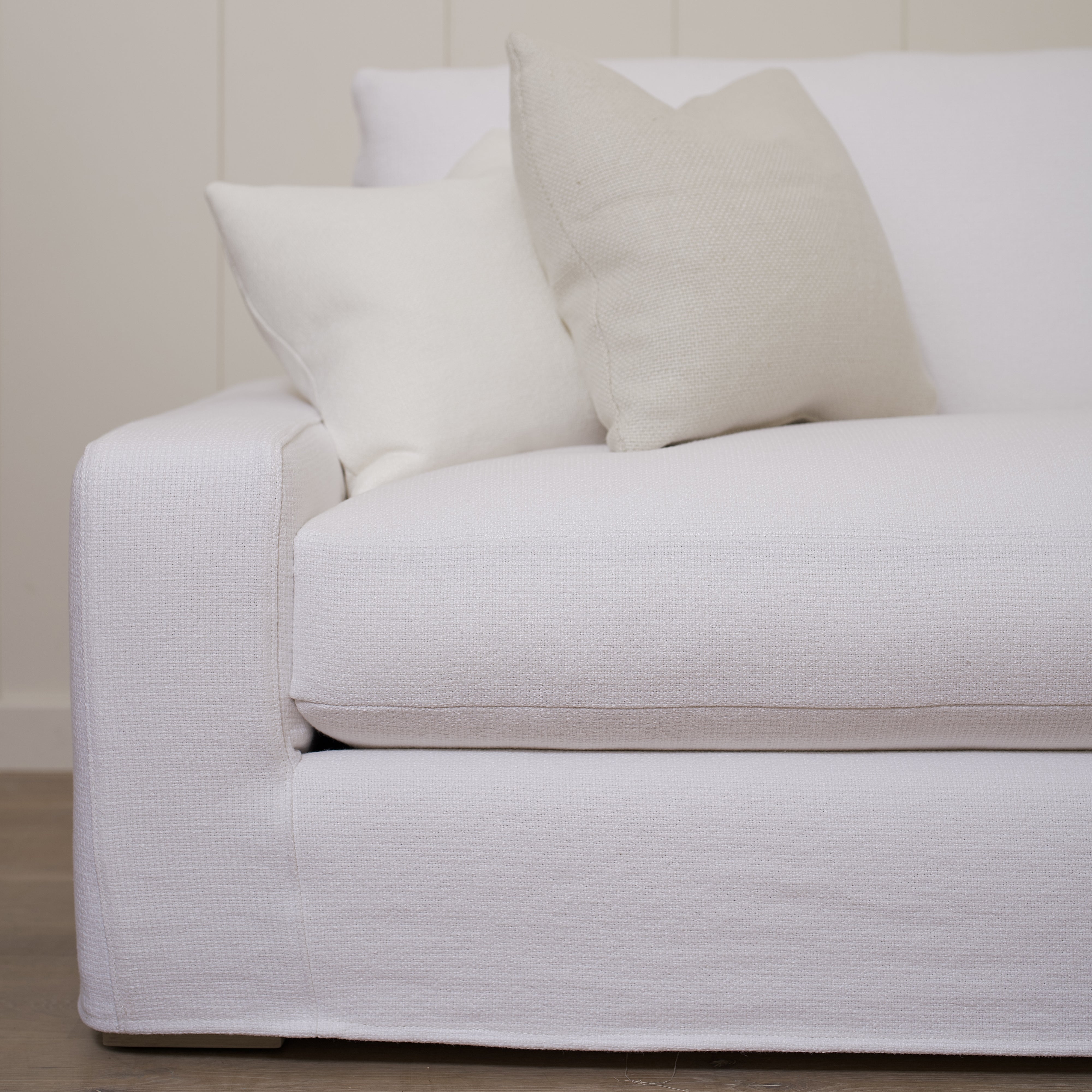 As Shown in Slipcovered Lombard White