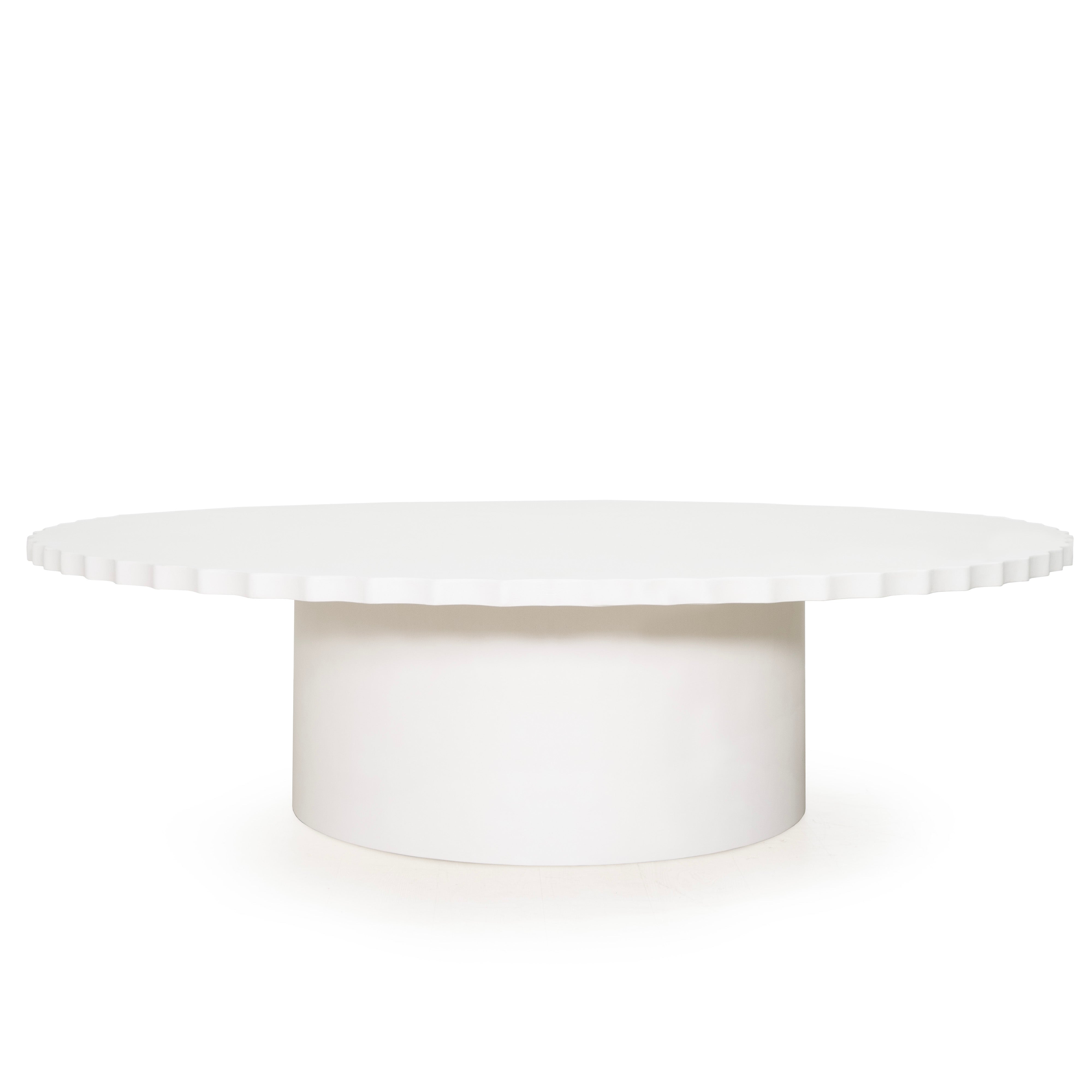 As Shown: 8 step limestone micro coat, White.