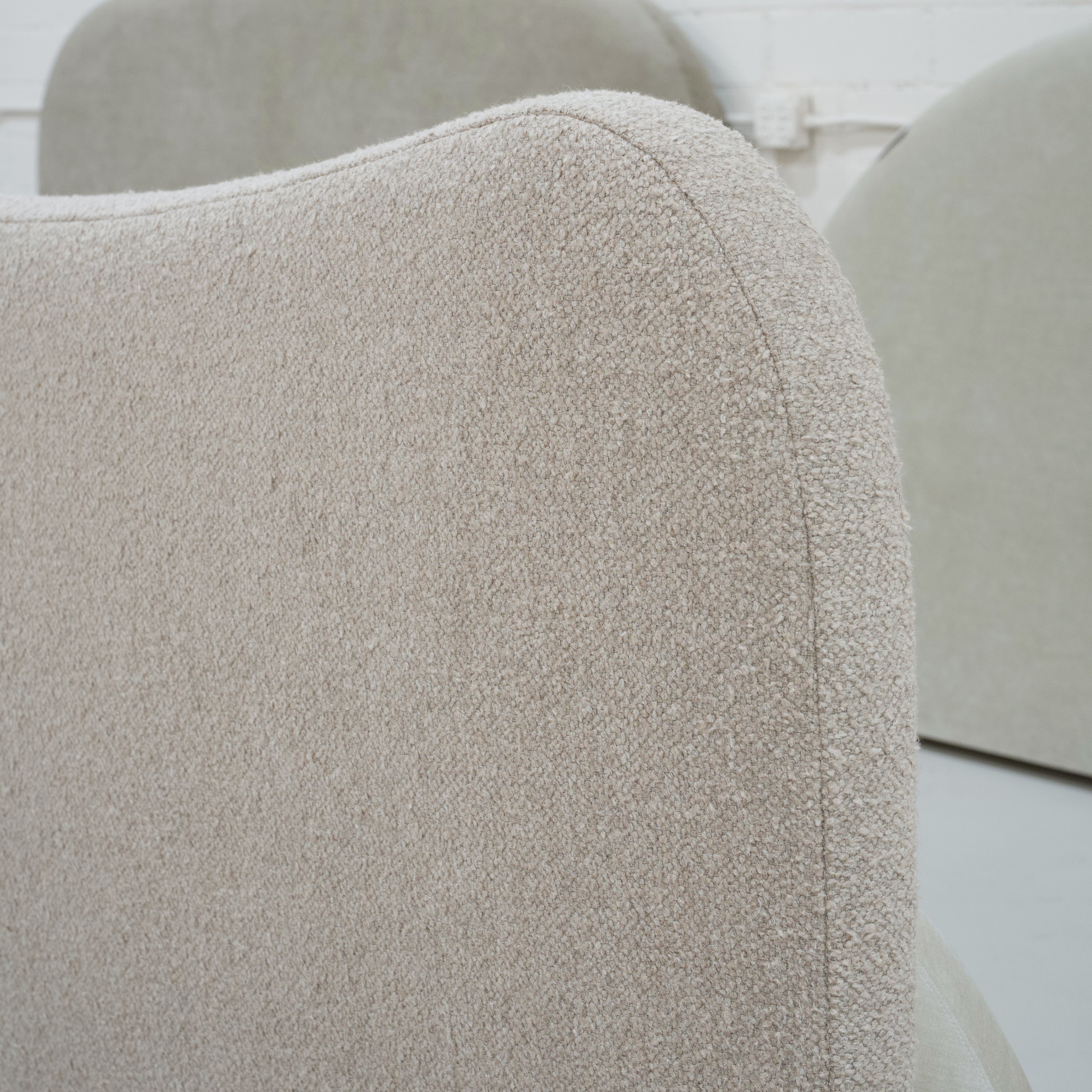As Shown: King | Style: Upholstered | Fabric: Berber Taupe | Finish: N/A