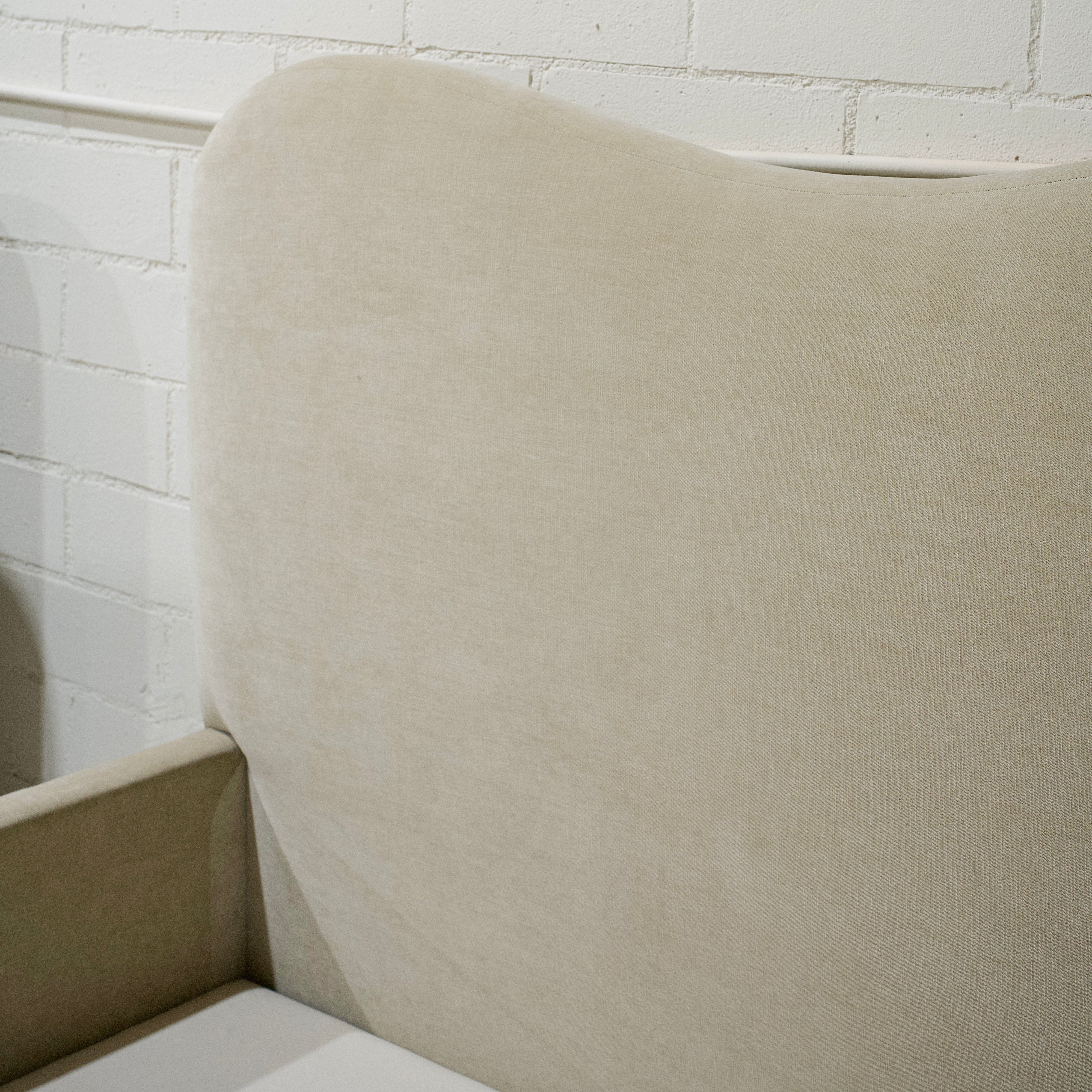 As Shown: Queen | Style: Upholstered | Fabric: Canyon Sand | Finish: N/A