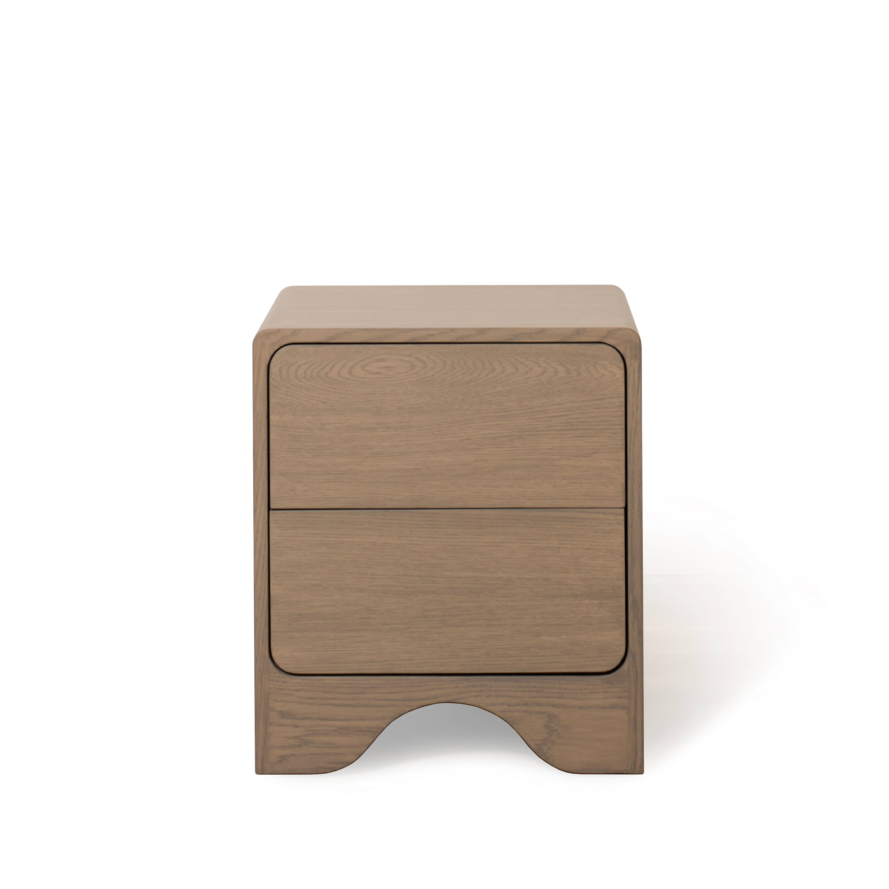 As Shown: 20"L x 18"D x 23"H | Material: Solid Oak | Finish: Hazel | Push Open Mechanism