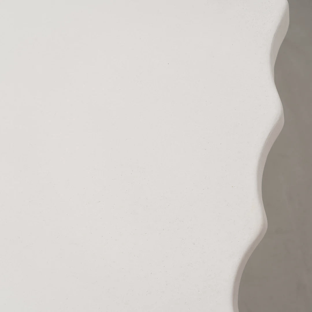 As Shown: 8 step limestone micro coat, White.