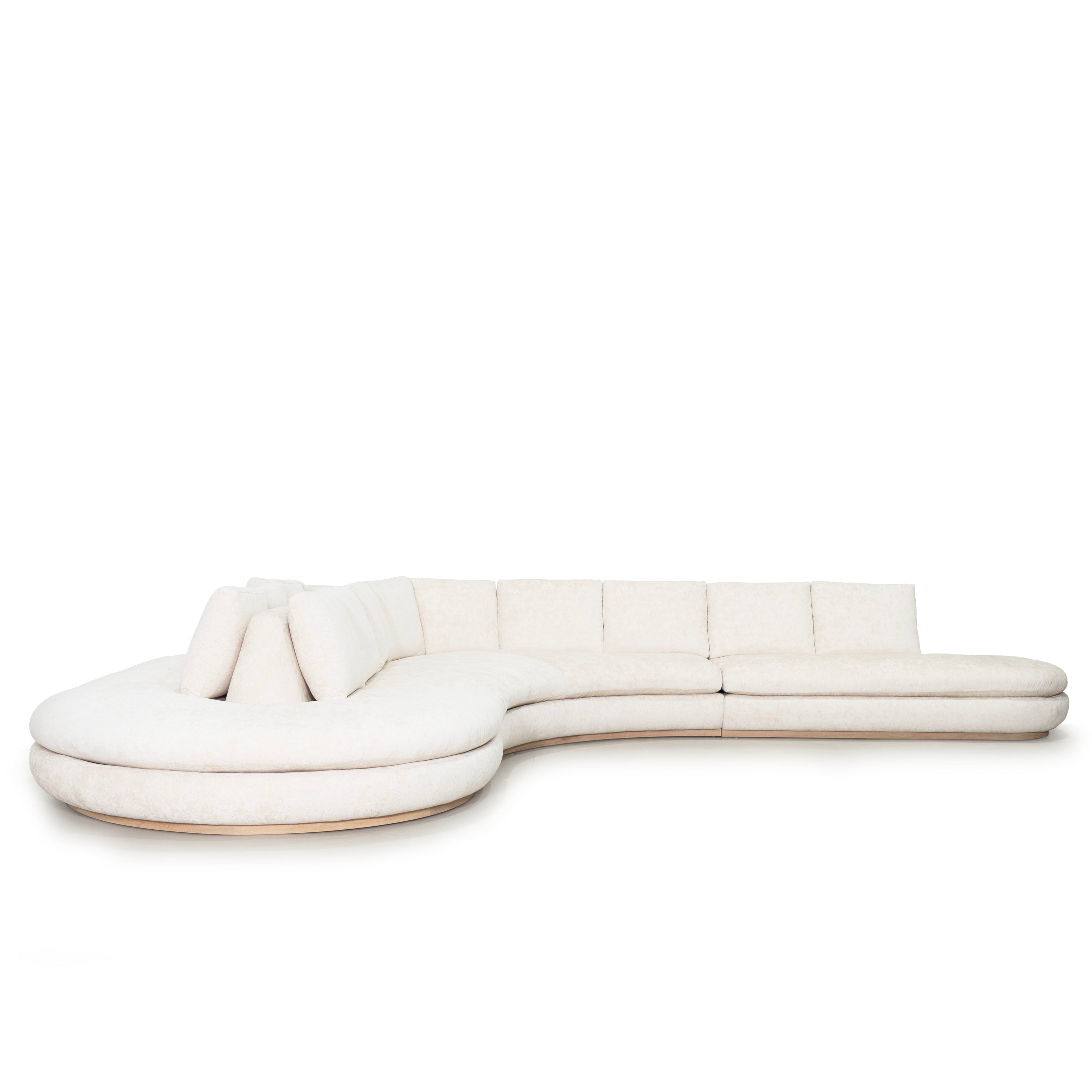 As Shown: in Zion Custard. Oak finished in Mint White Natural.