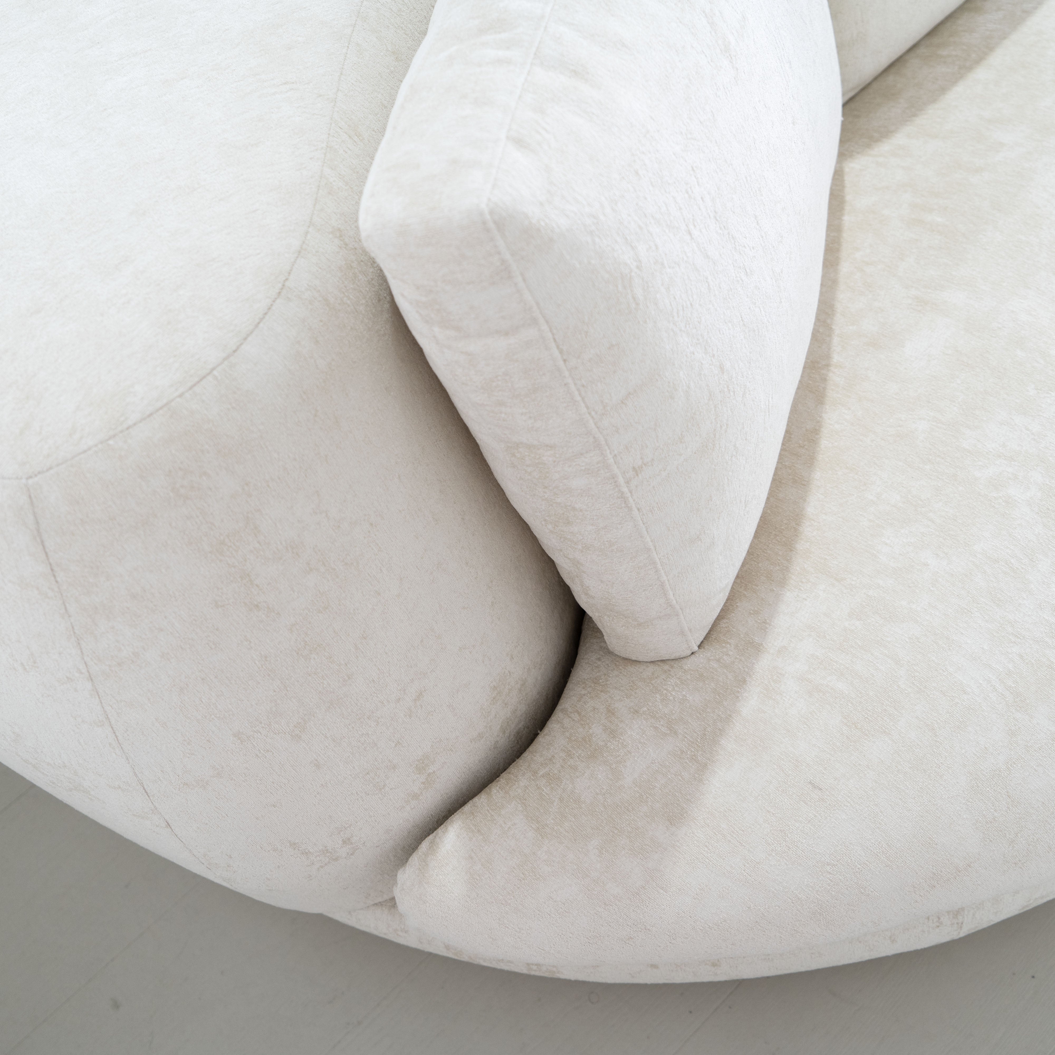 As Shown: in Zion Custard. Oak finished in Mint White Natural.