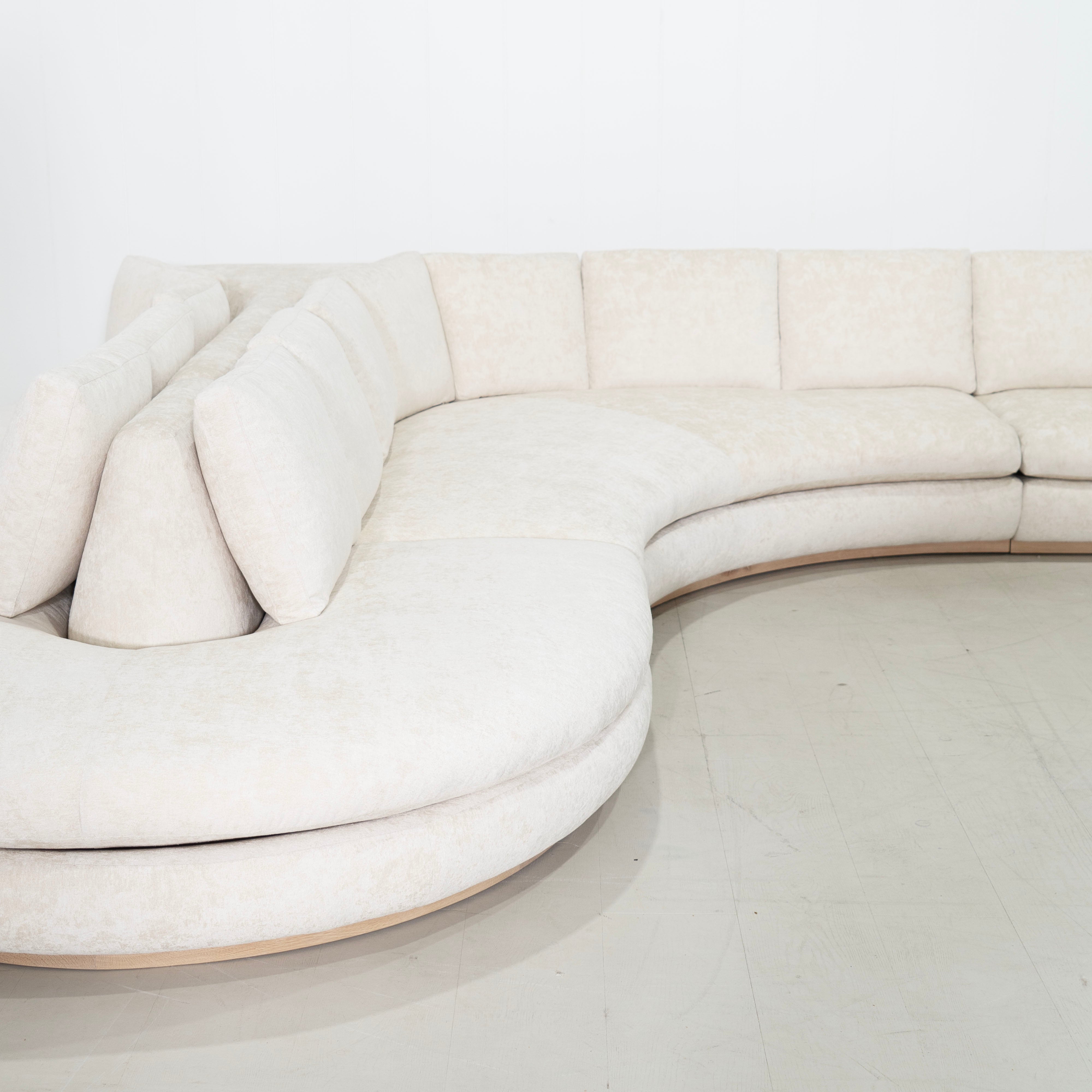 As Shown: in Zion Custard. Oak finished in Mint White Natural.