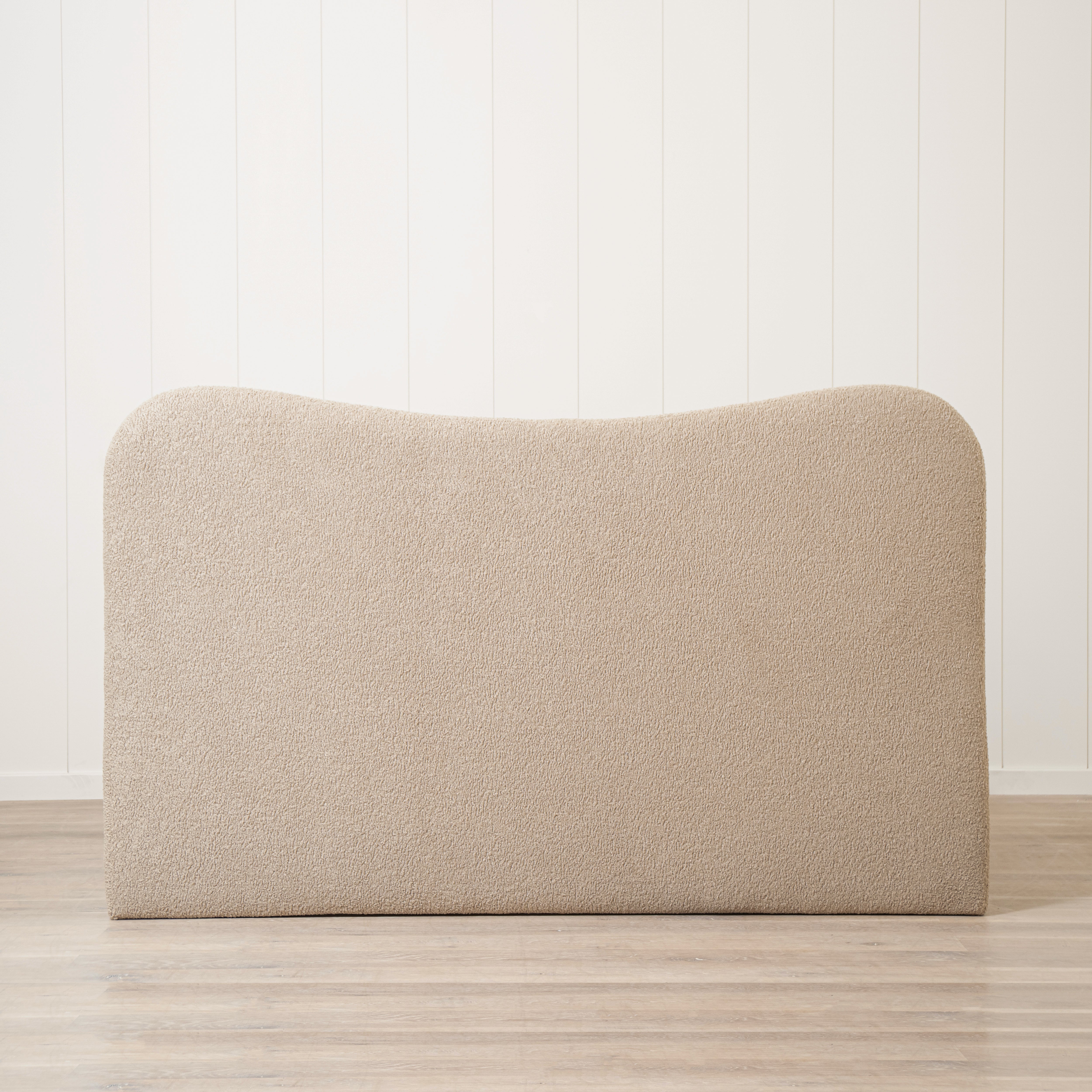As Shown: King | Style: Upholstered | Fabric: Sheepskin Toast | Finish: N/A