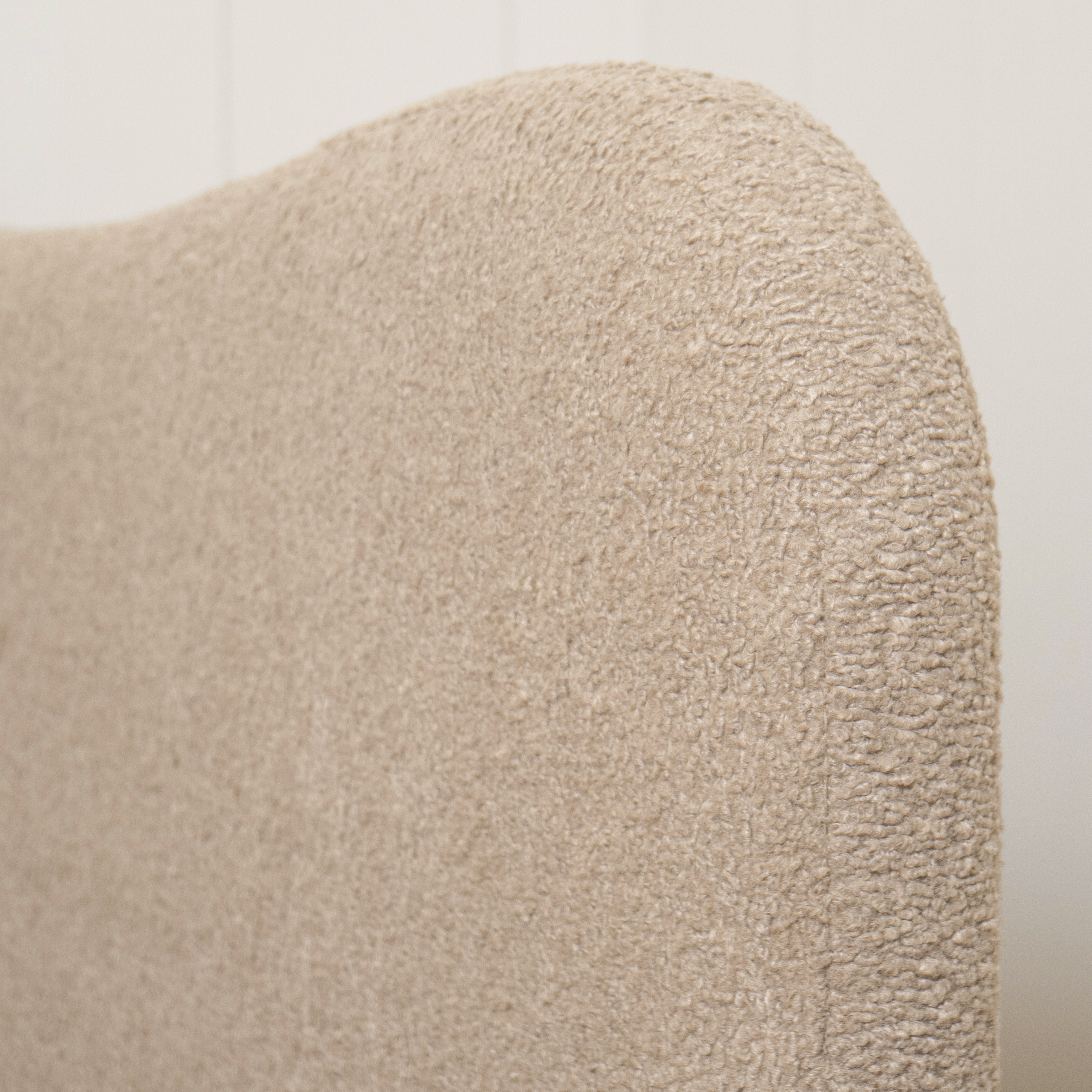As Shown: King | Style: Upholstered | Fabric: Sheepskin Toast | Finish: N/A