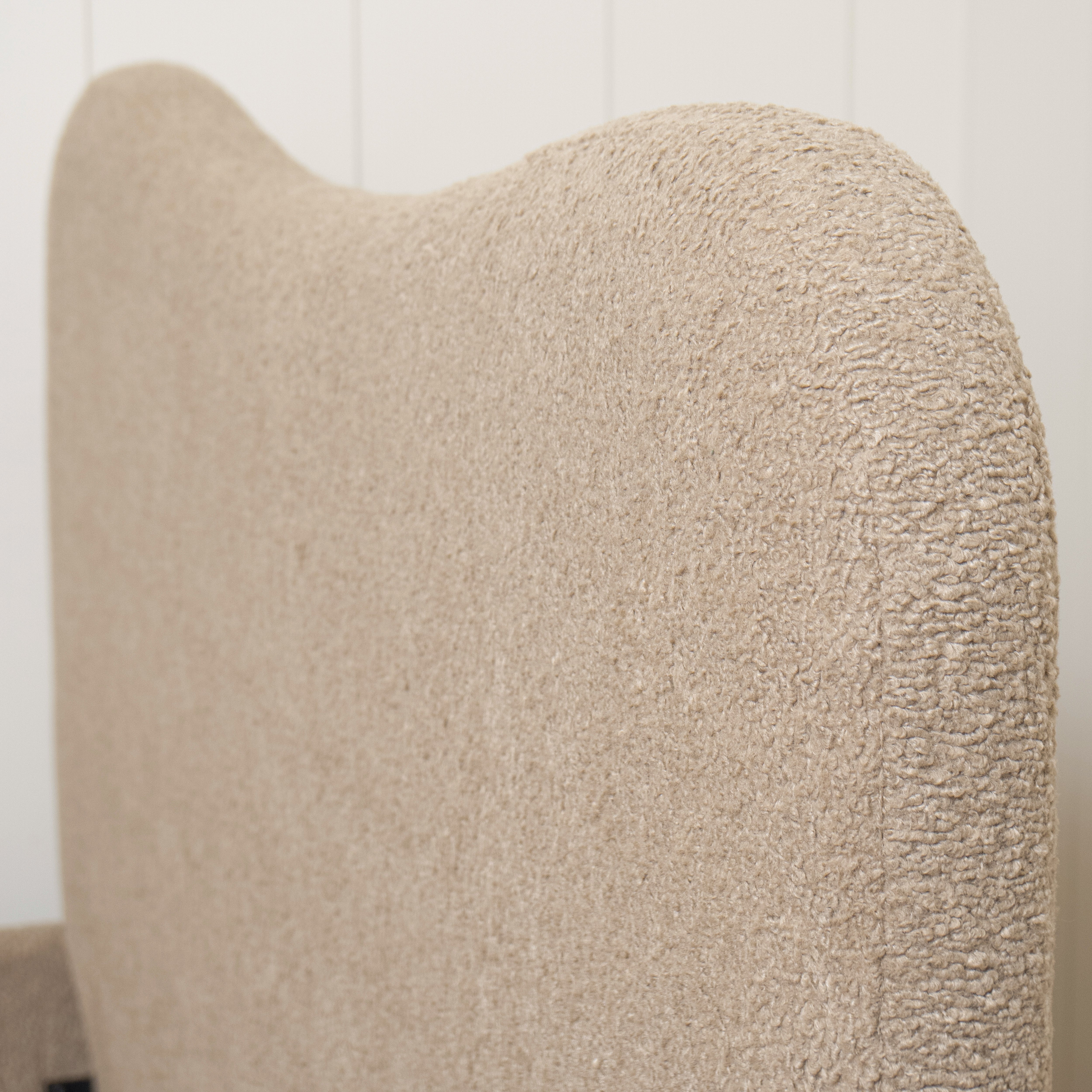 As Shown: King | Style: Upholstered | Fabric: Sheepskin Toast | Finish: N/A