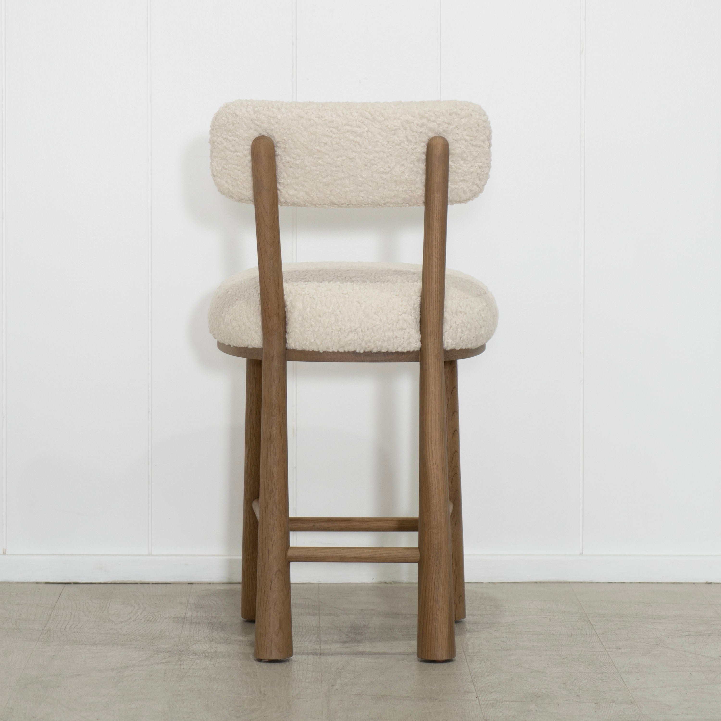 As Shown: in Sheepskin Ivory. Oak in Cashmere Brown (Discontinued finish)