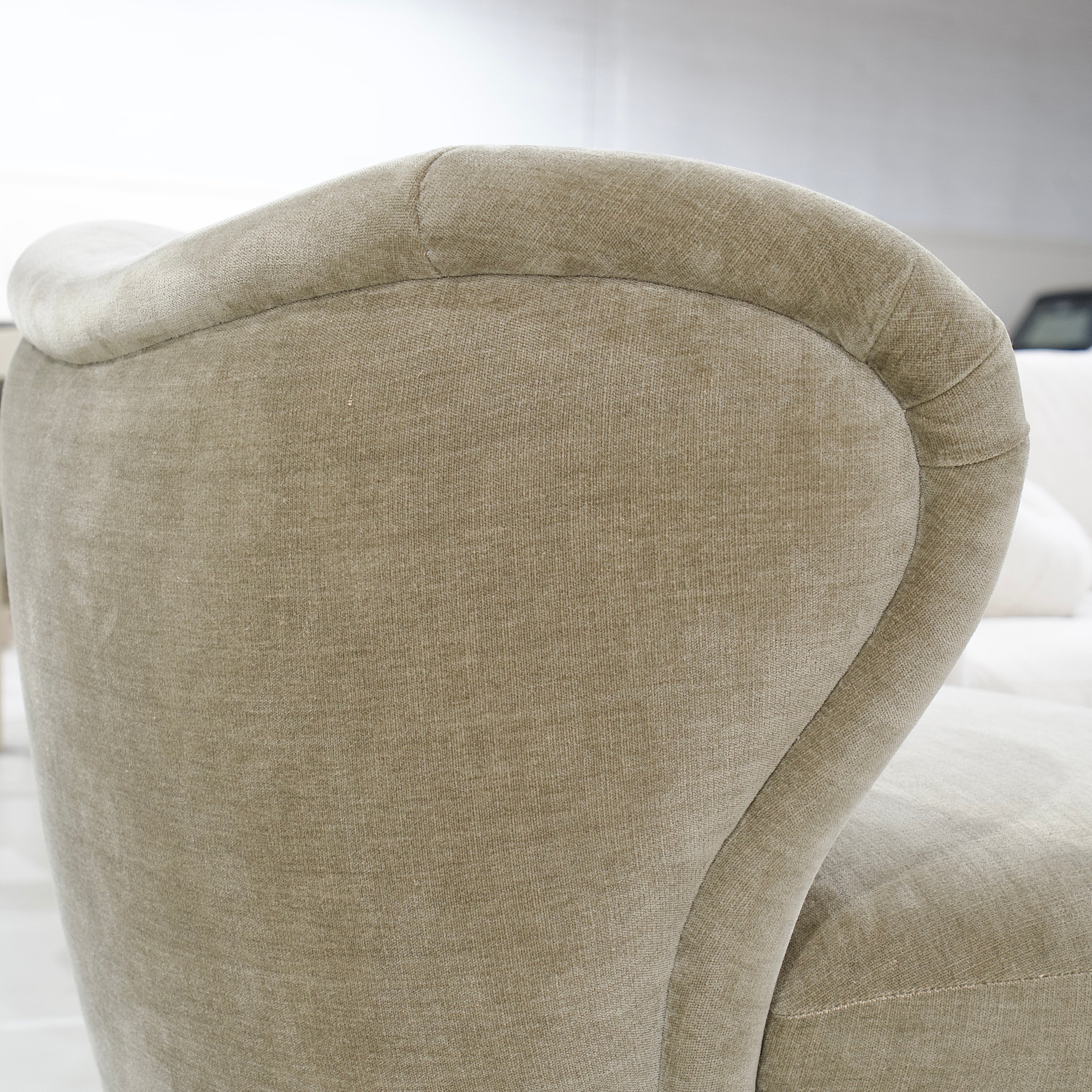 As Shown in Canyon Chestnut, legs finished in Sand.