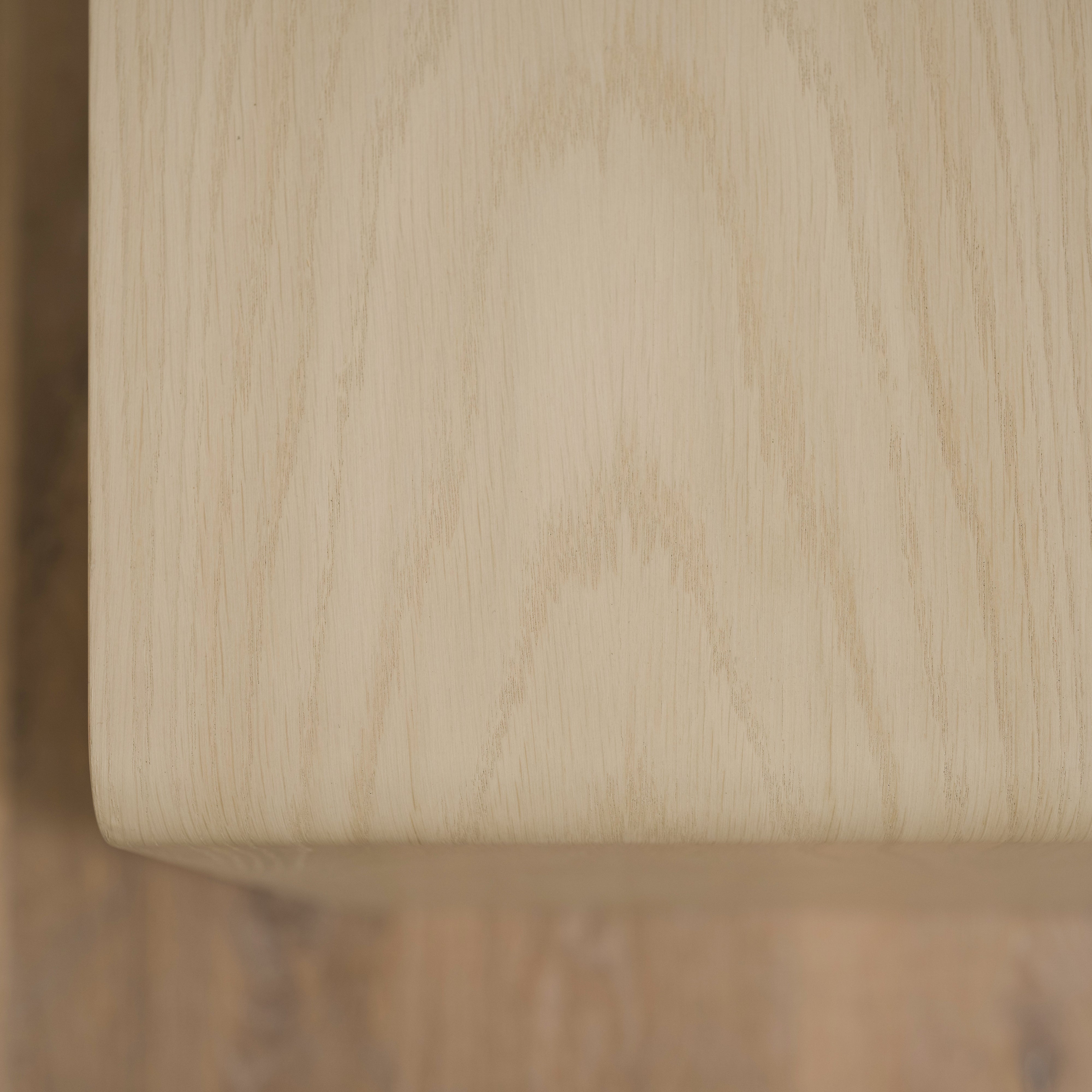 As Shown: 20"L x 18"D x 23"H | Material: Solid Oak | Finish: Natural