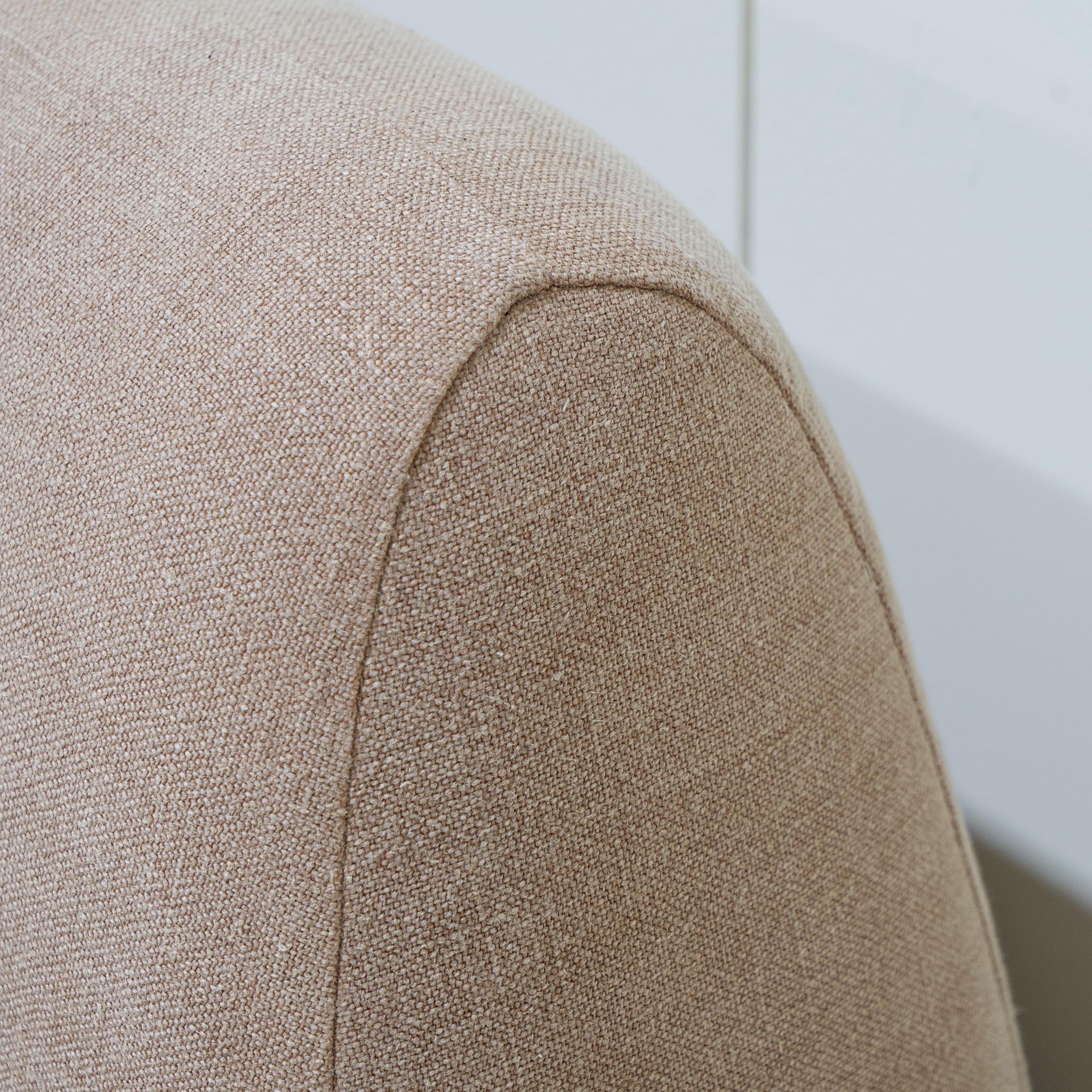 As Shown: King | Style: Upholstered | Fabric: Granby Clay | Finish: N/A