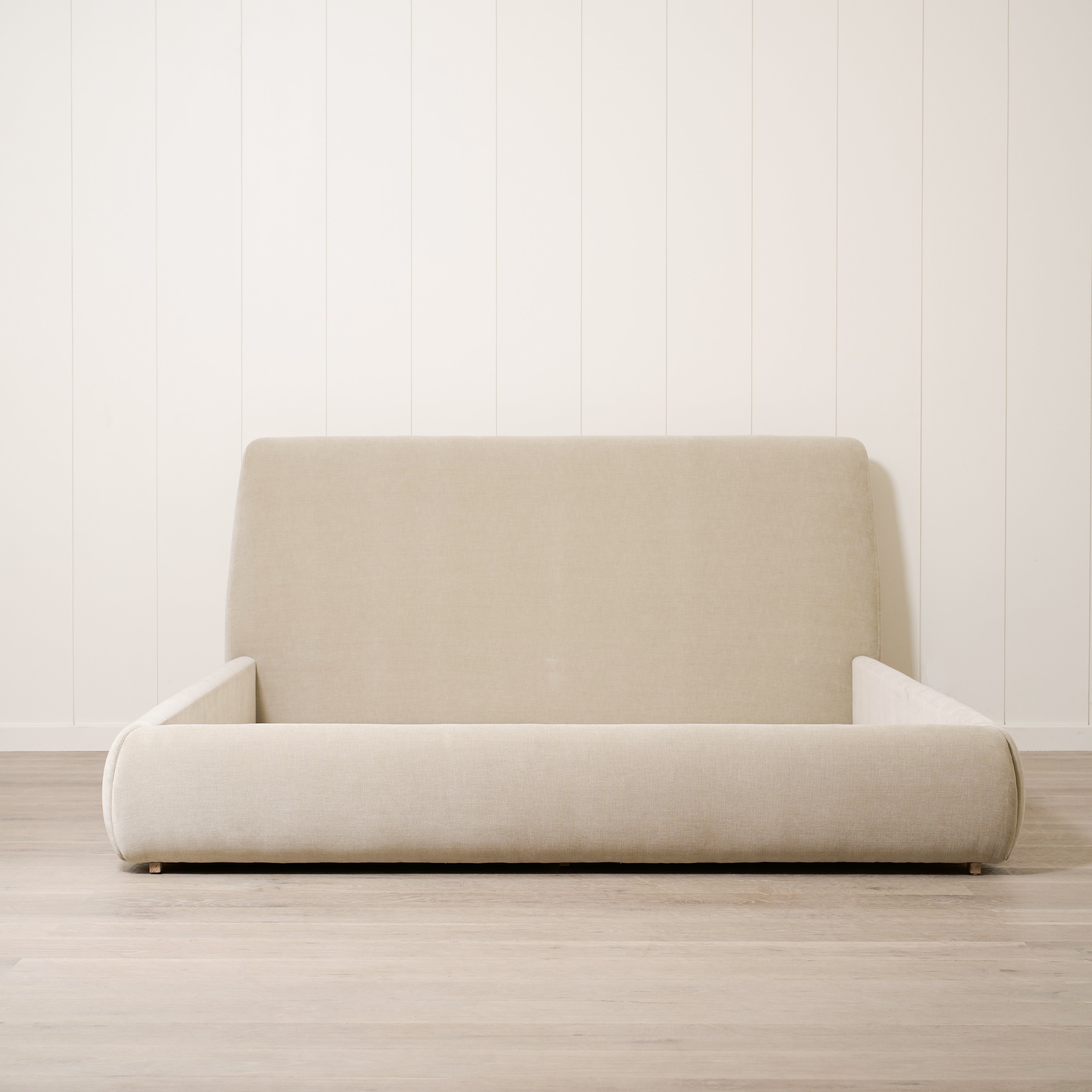 As Shown: King | Style: Upholstered | Fabric: Canyon Sand | Finish: N/A