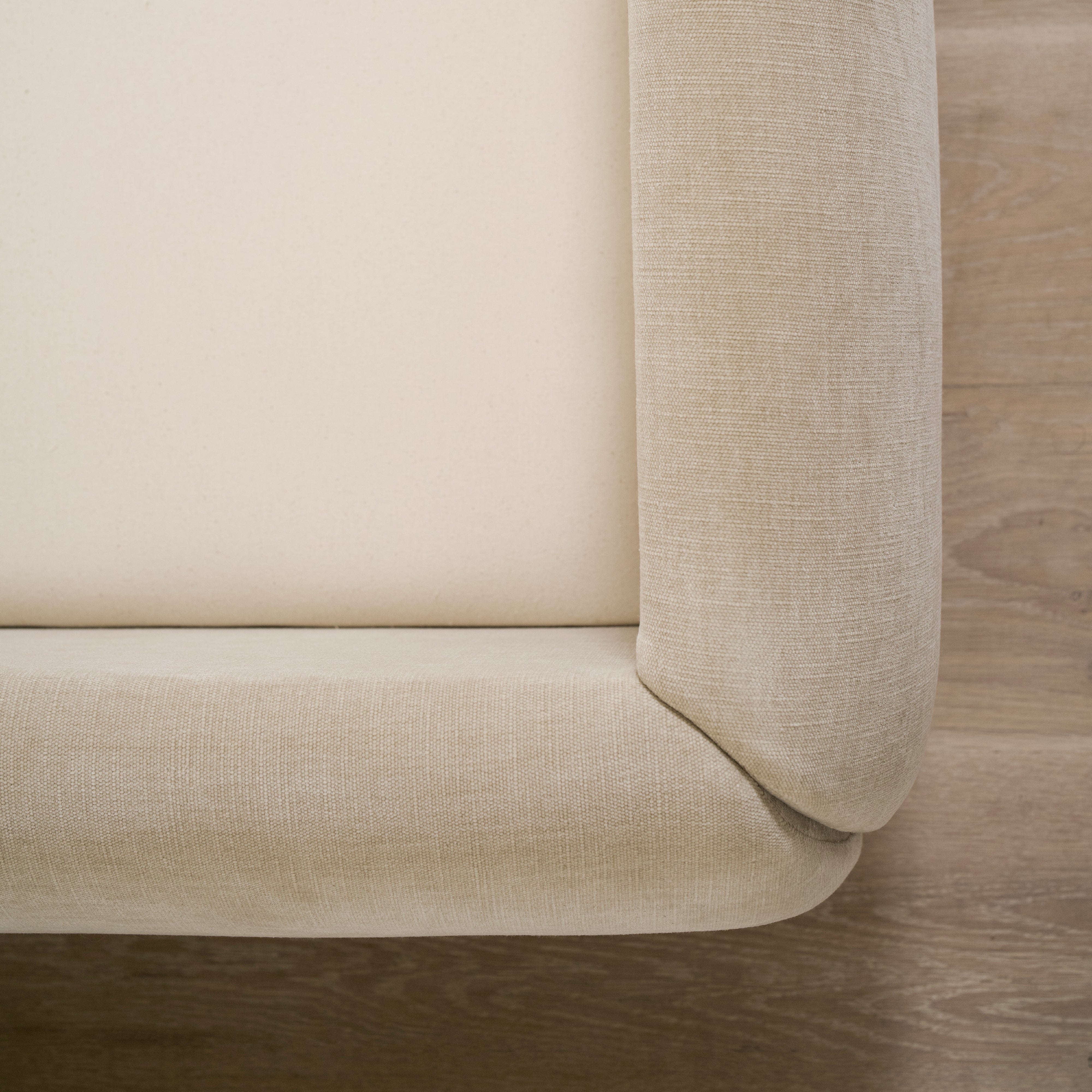 As Shown: King | Style: Upholstered | Fabric: Canyon Sand | Finish: N/A