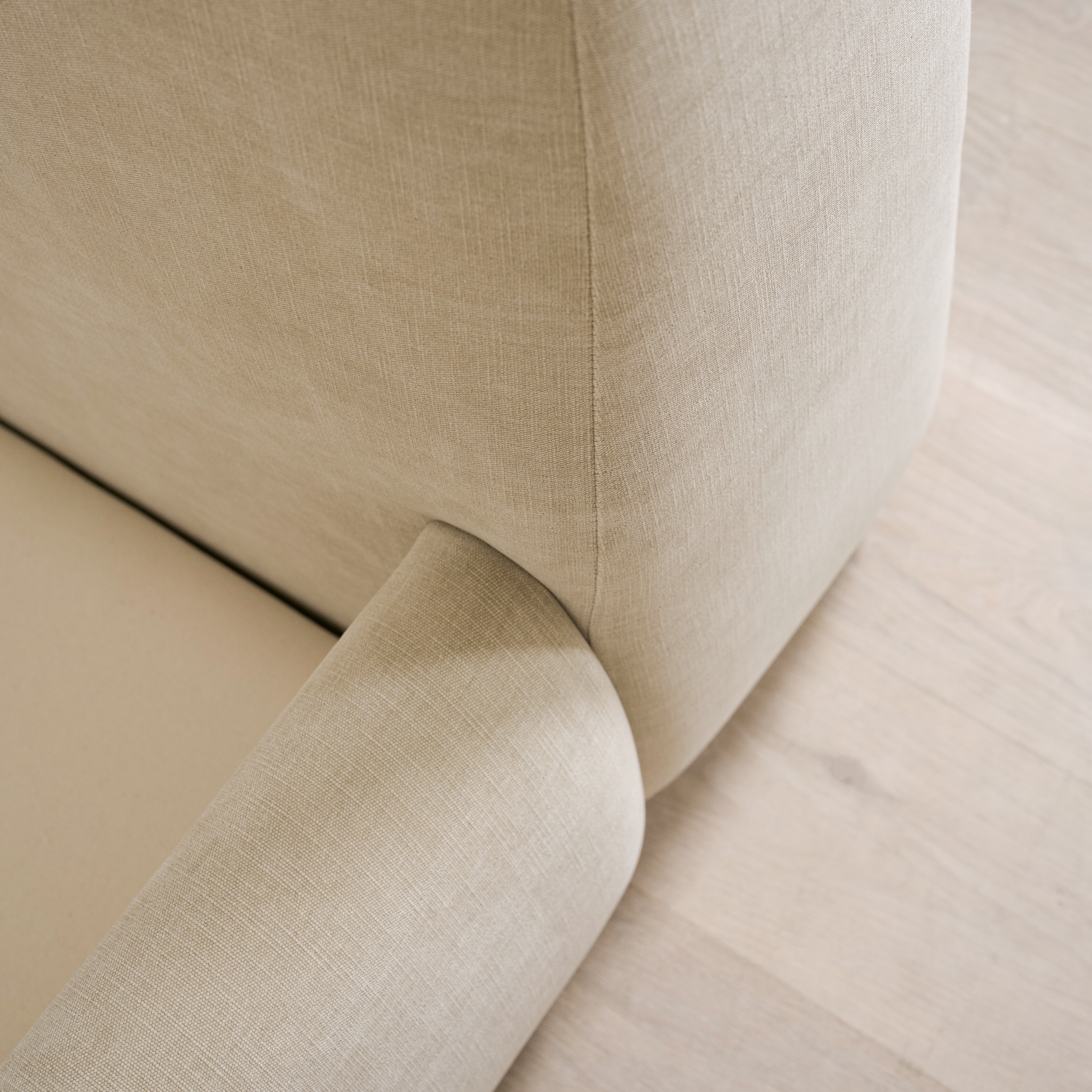 As Shown: King | Style: Upholstered | Fabric: Canyon Sand | Finish: N/A