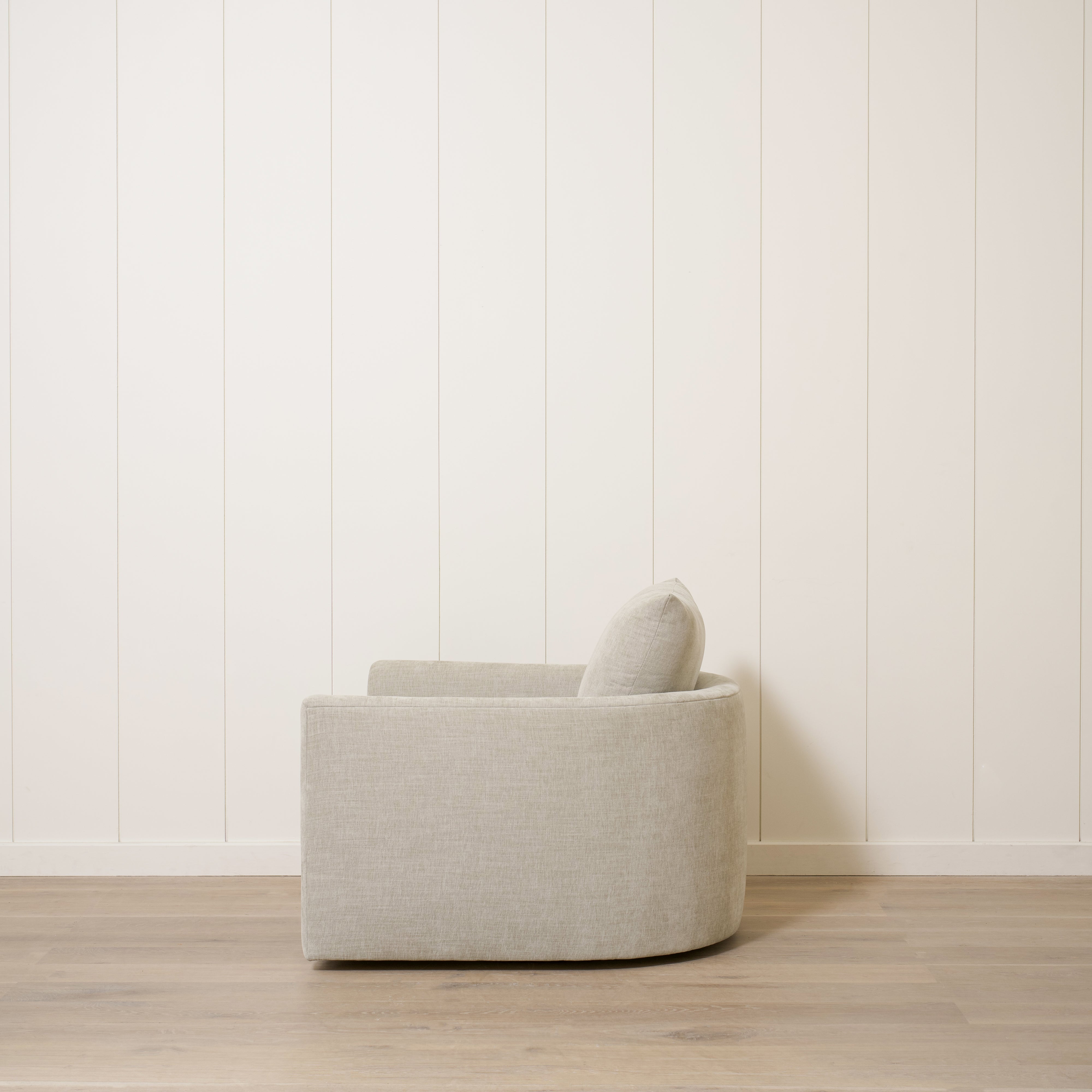 As Shown: Large| Style: Upholstered | Fabric: Arbor Sage | Base: Swivel | Finish: N/A