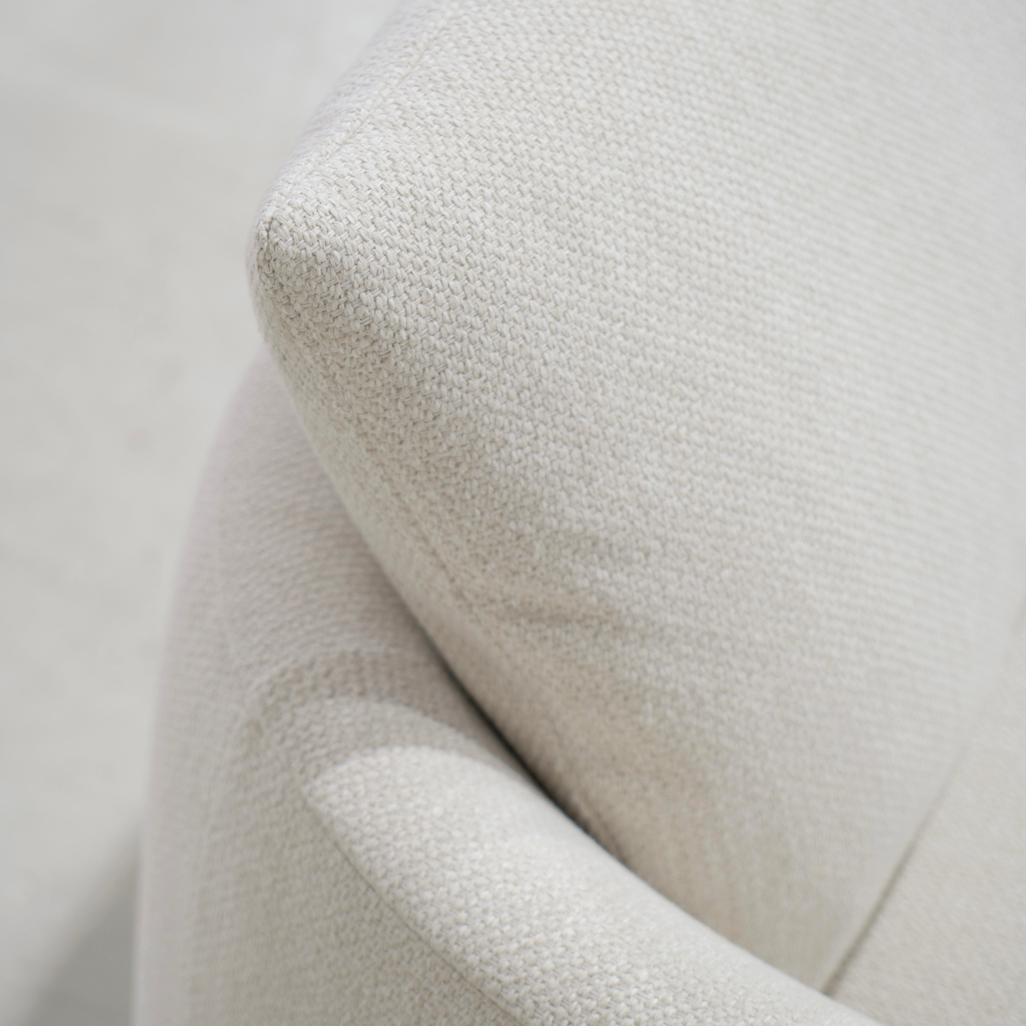 As Shown: Upholstered in Julian Crisp with a 2 over 1 Cushion Configuration