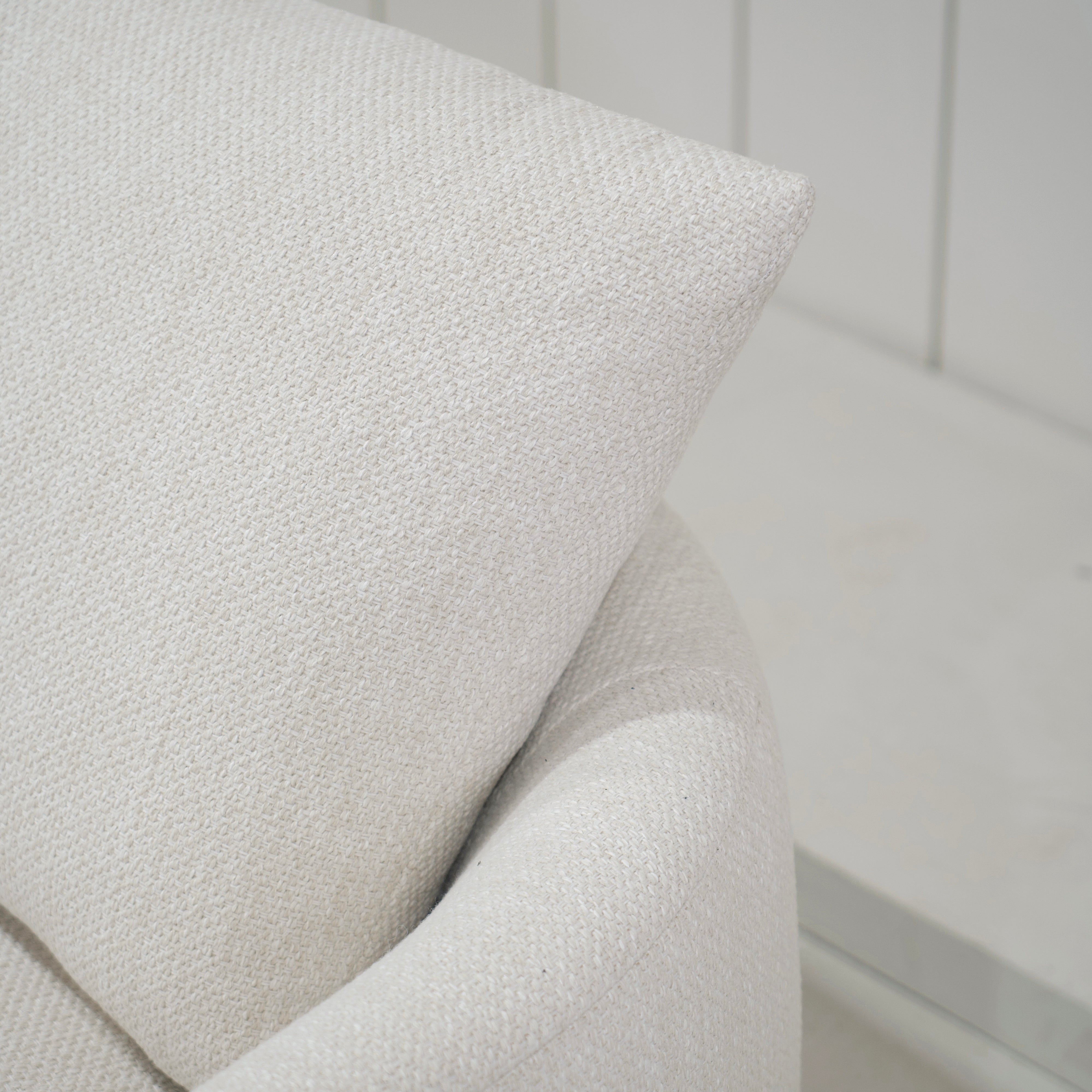 As Shown: Upholstered in Julian Crisp with a 2 over 1 Cushion Configuration