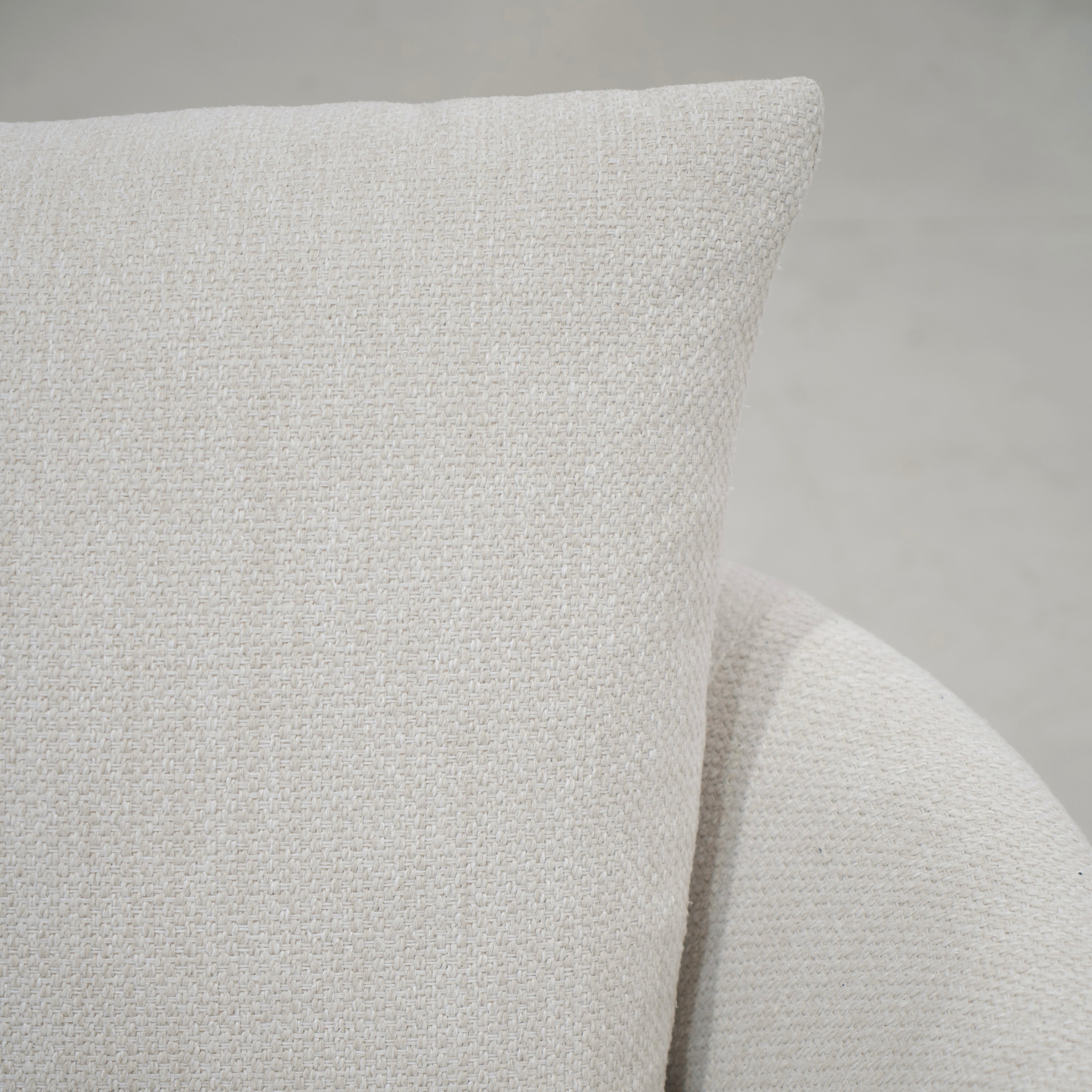 As Shown: Upholstered in Julian Crisp with a 2 over 1 Cushion Configuration