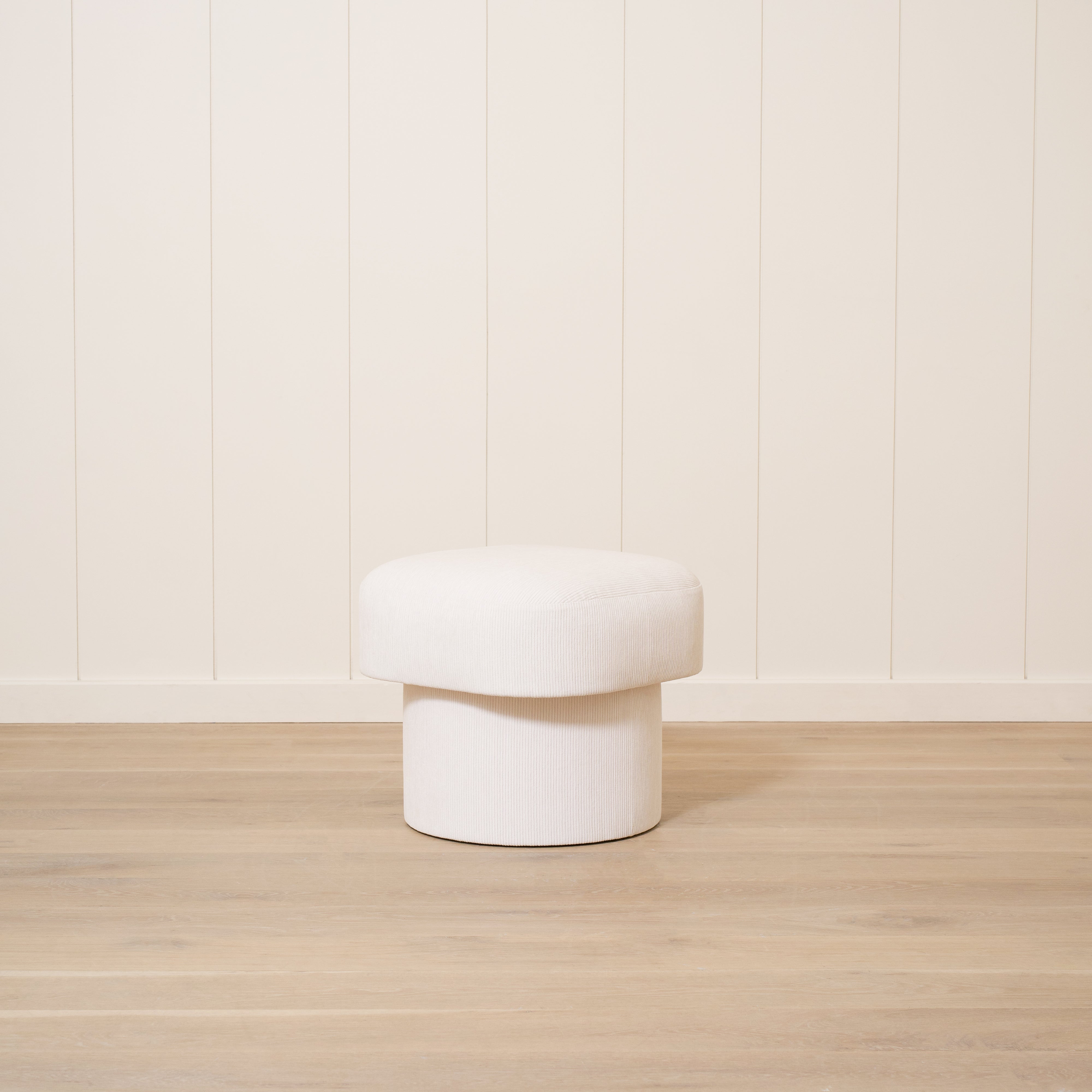 As Shown: 20"W x 20"D x 18"H | Fabric: Mila Sugar | Material: Solid & Engineered Oak | Finish: N/A