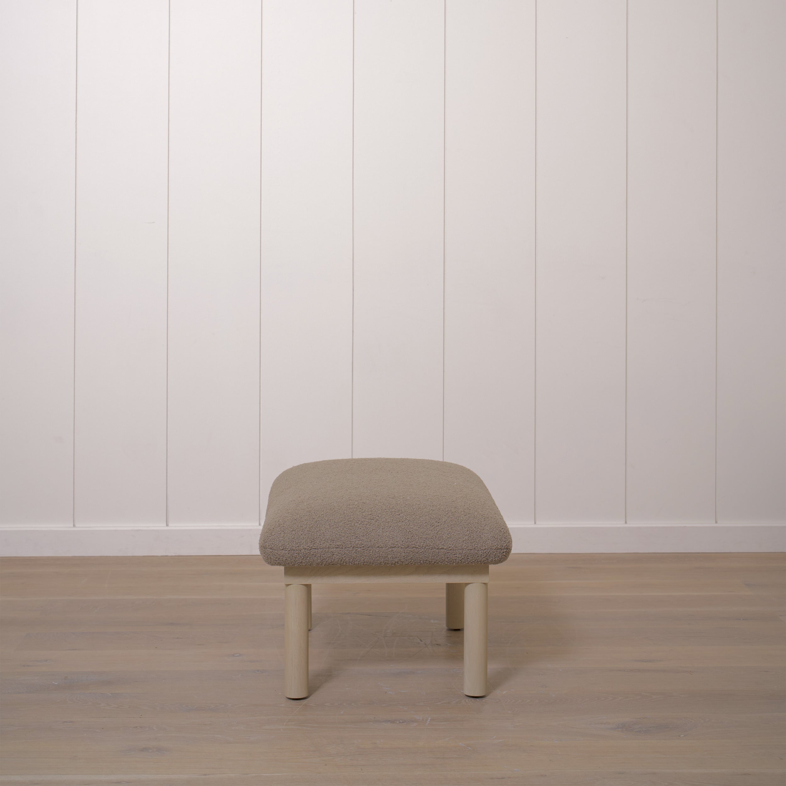 As Shown: 29"W x 22"H x 18"H | Fabric: Peak Taupe | Material: Solid & Engineered Oak | Finish: Sand