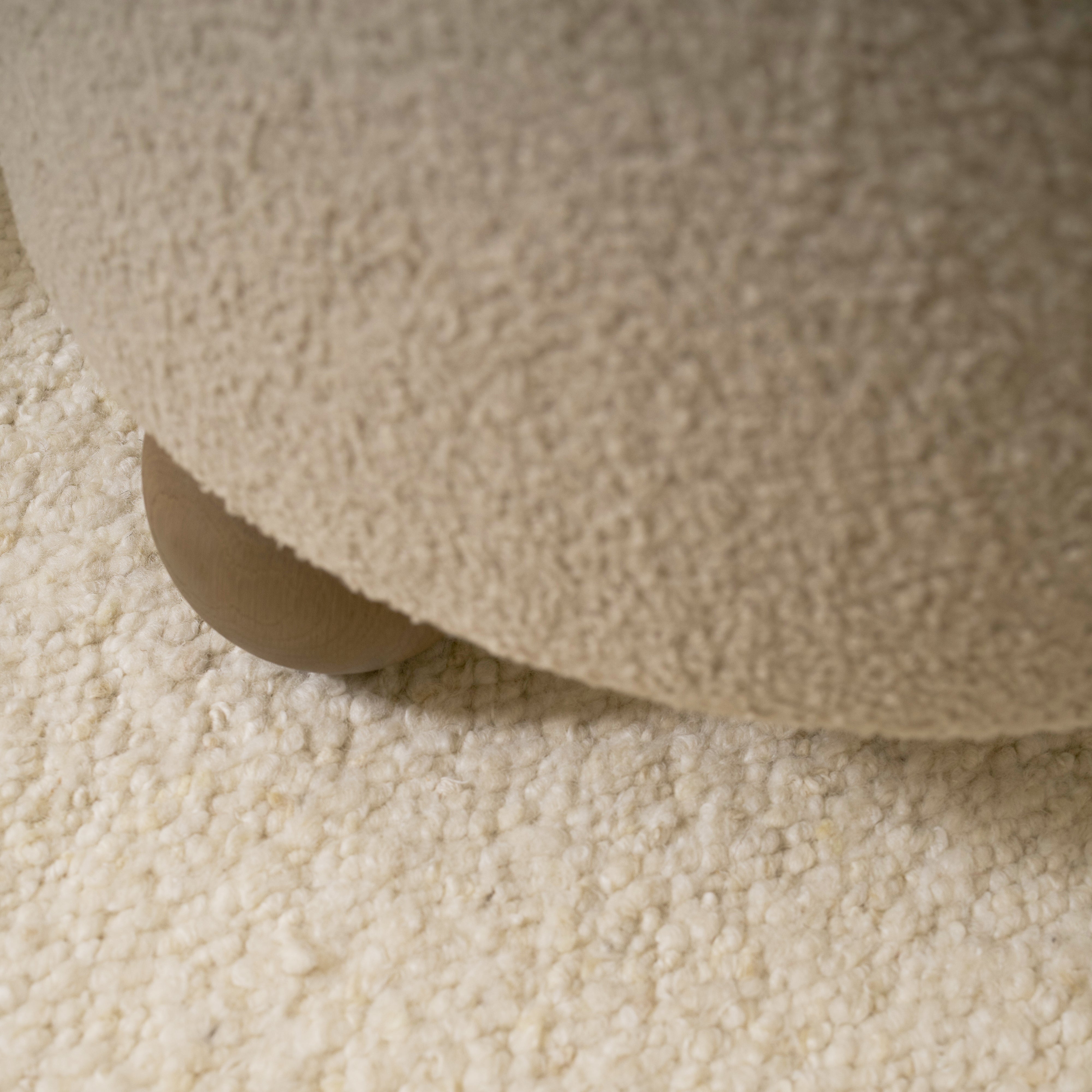 As Shown: 17"Dia x 18"H | Fabric: Peak Taupe | Material: Solid & Engineered Oak | Finish: Hazel