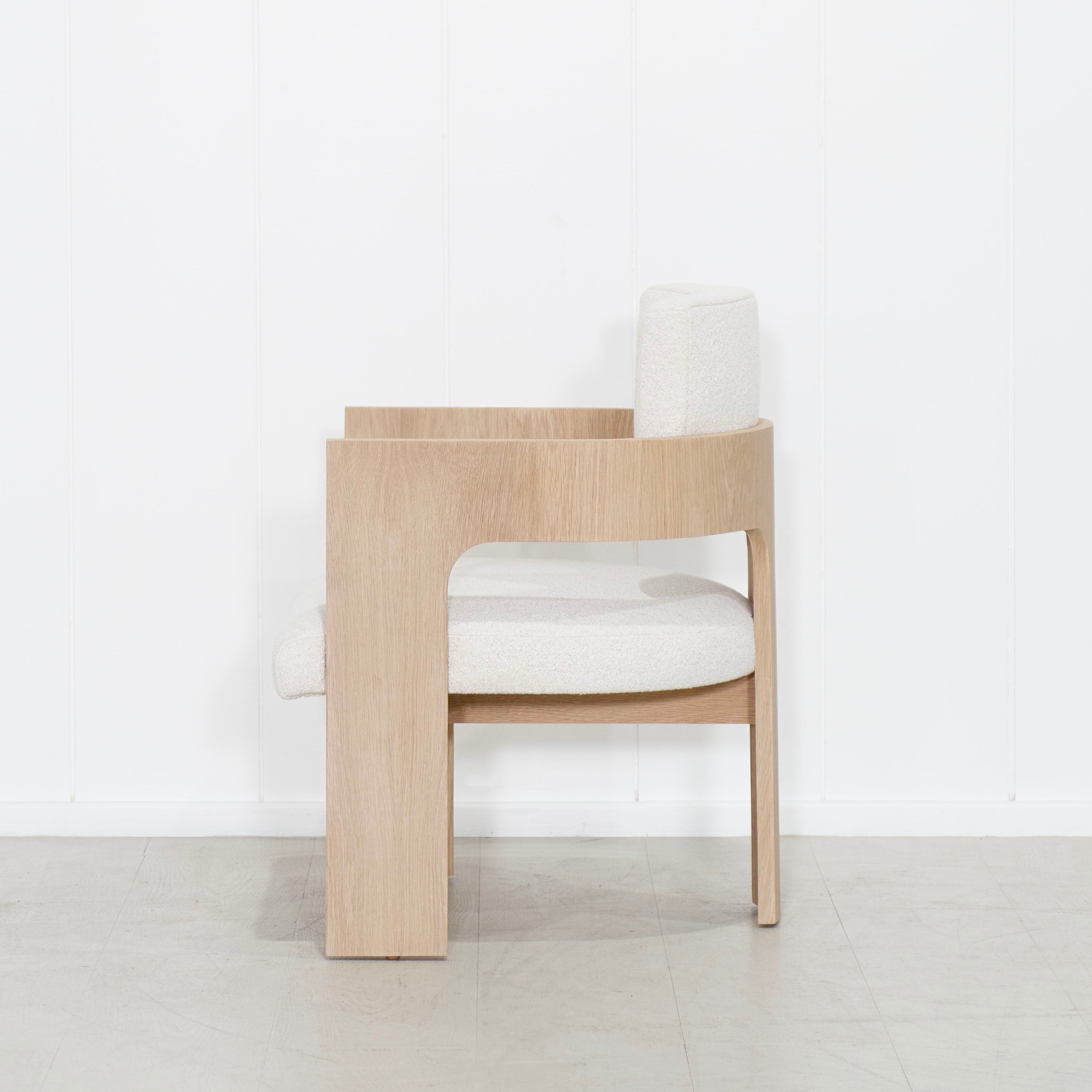 As Shown: in Rome Ivory, Mint White Natural finish.