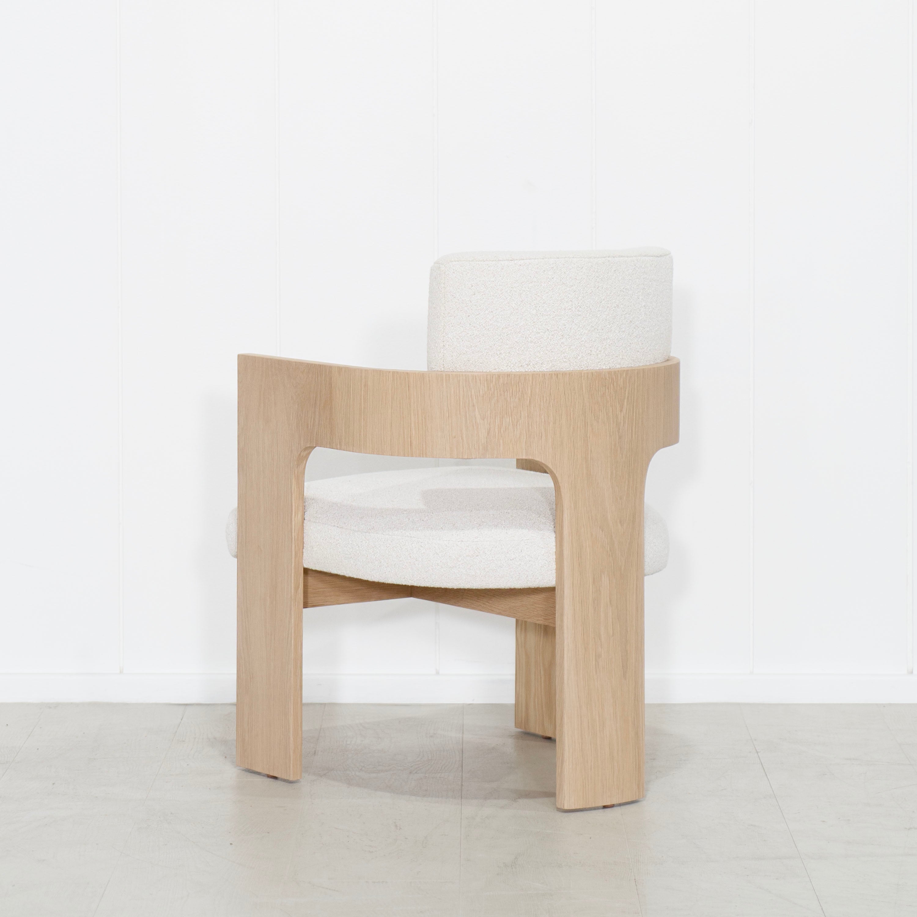 As Shown: in Rome Ivory, Mint White Natural finish.