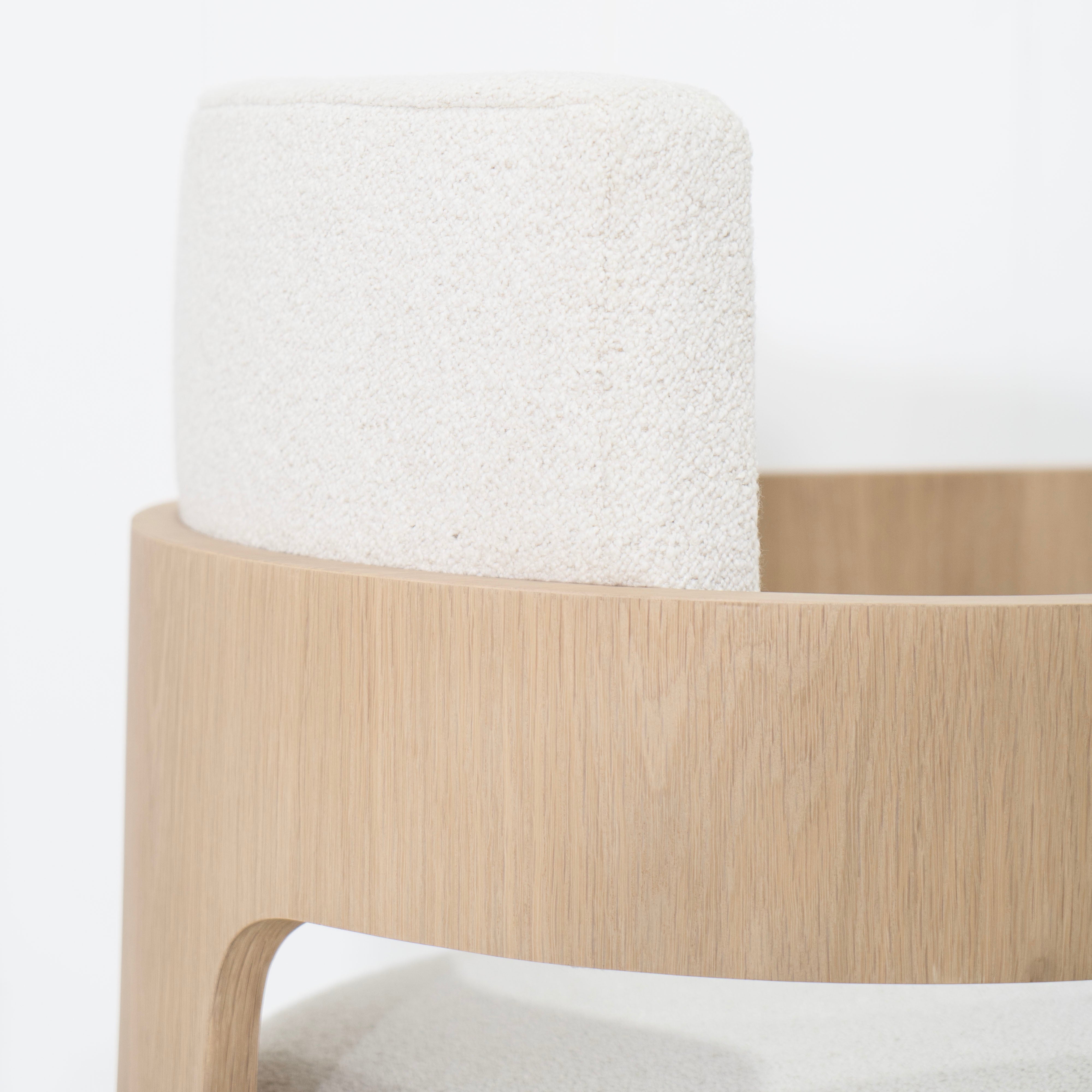 As Shown: in Rome Ivory, Mint White Natural finish.