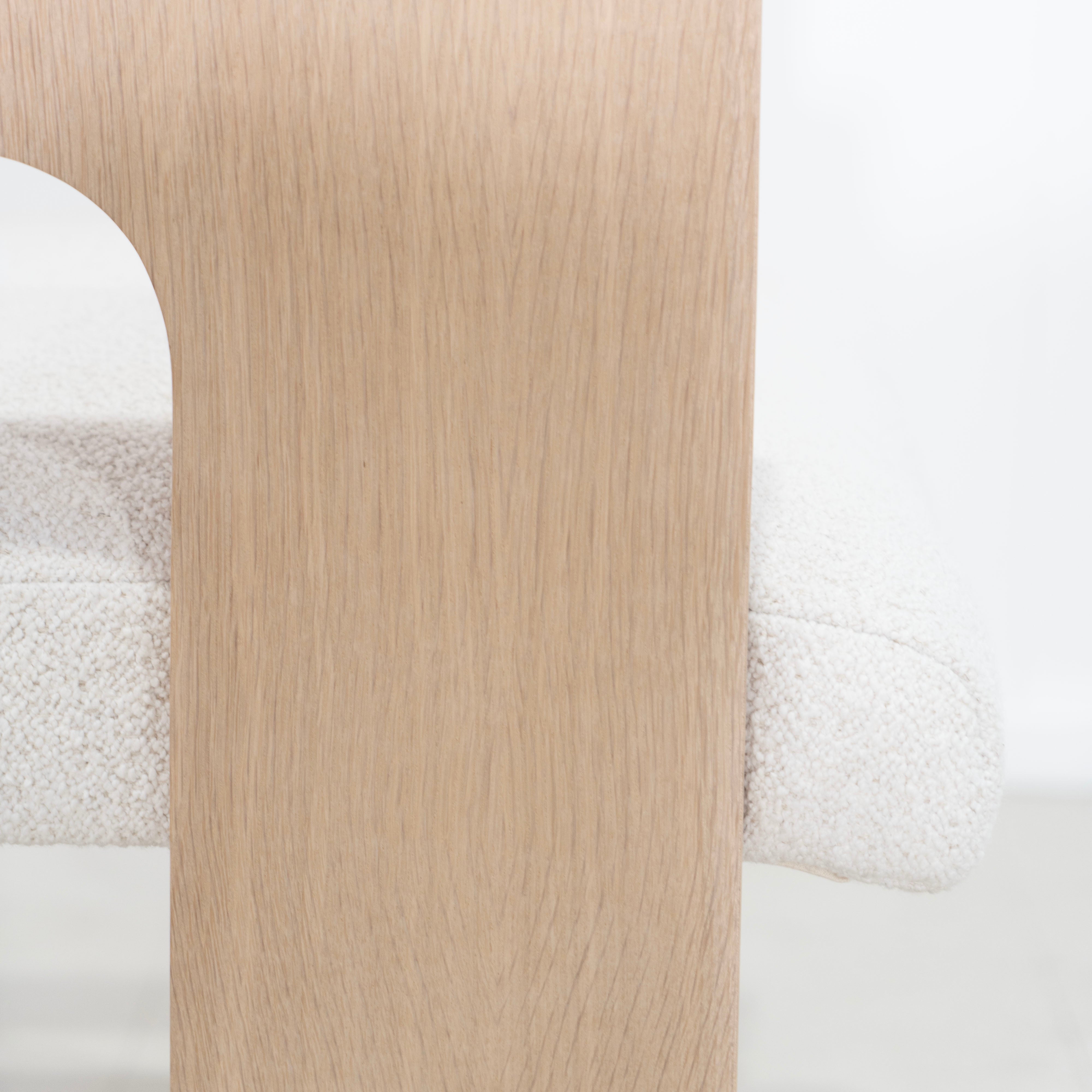 As Shown: in Rome Ivory, Mint White Natural finish.