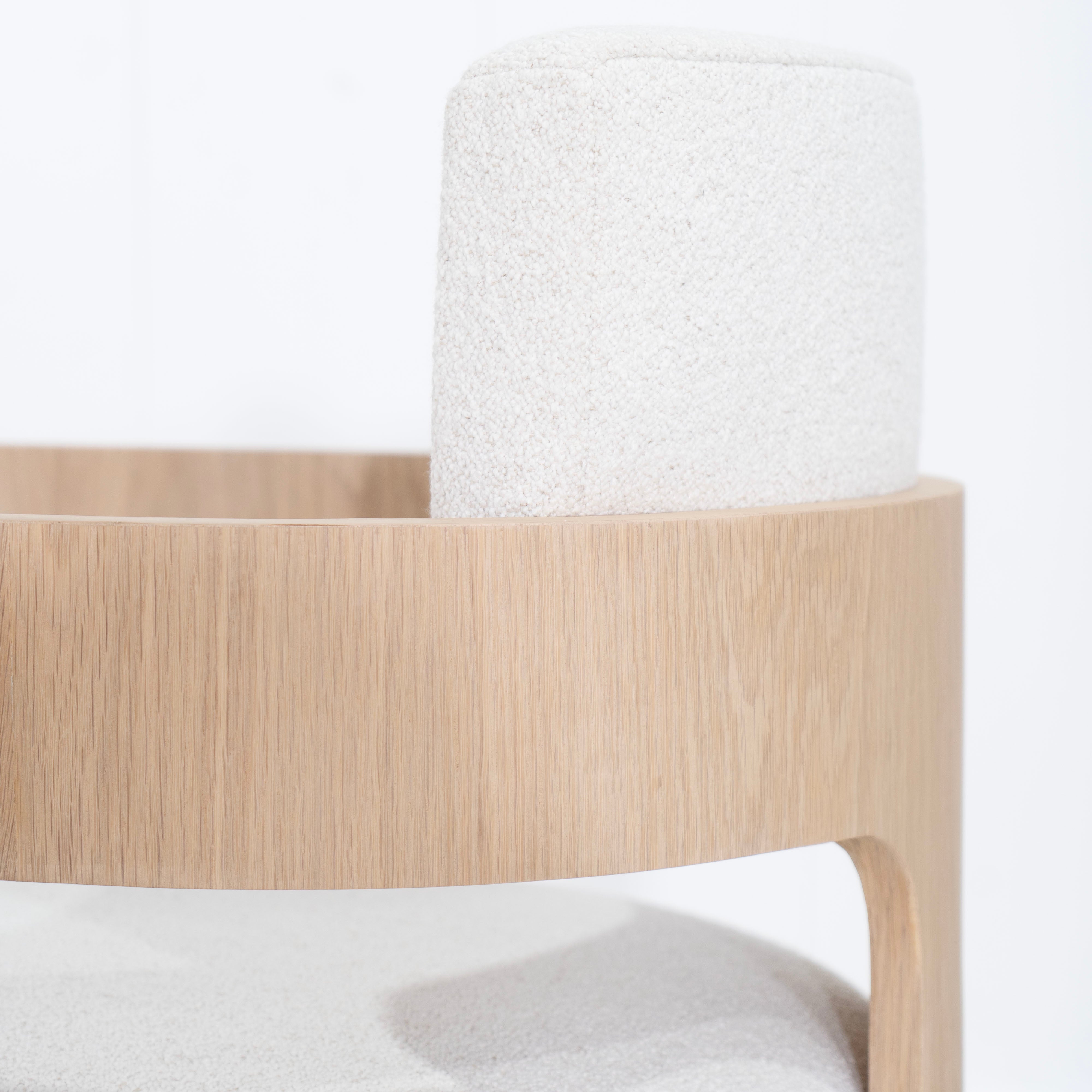 As Shown: in Rome Ivory, Mint White Natural finish.