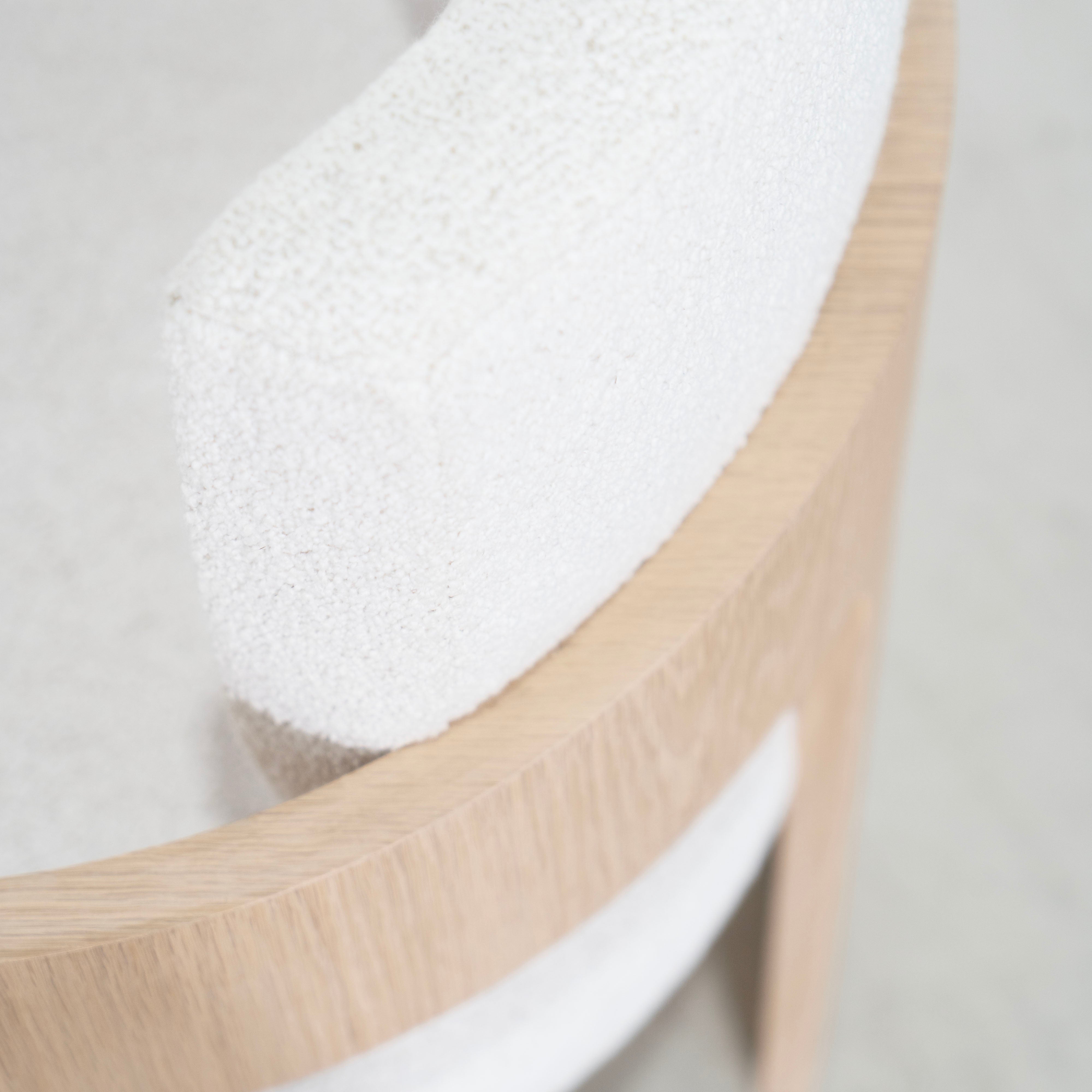 As Shown: in Rome Ivory, Mint White Natural finish.