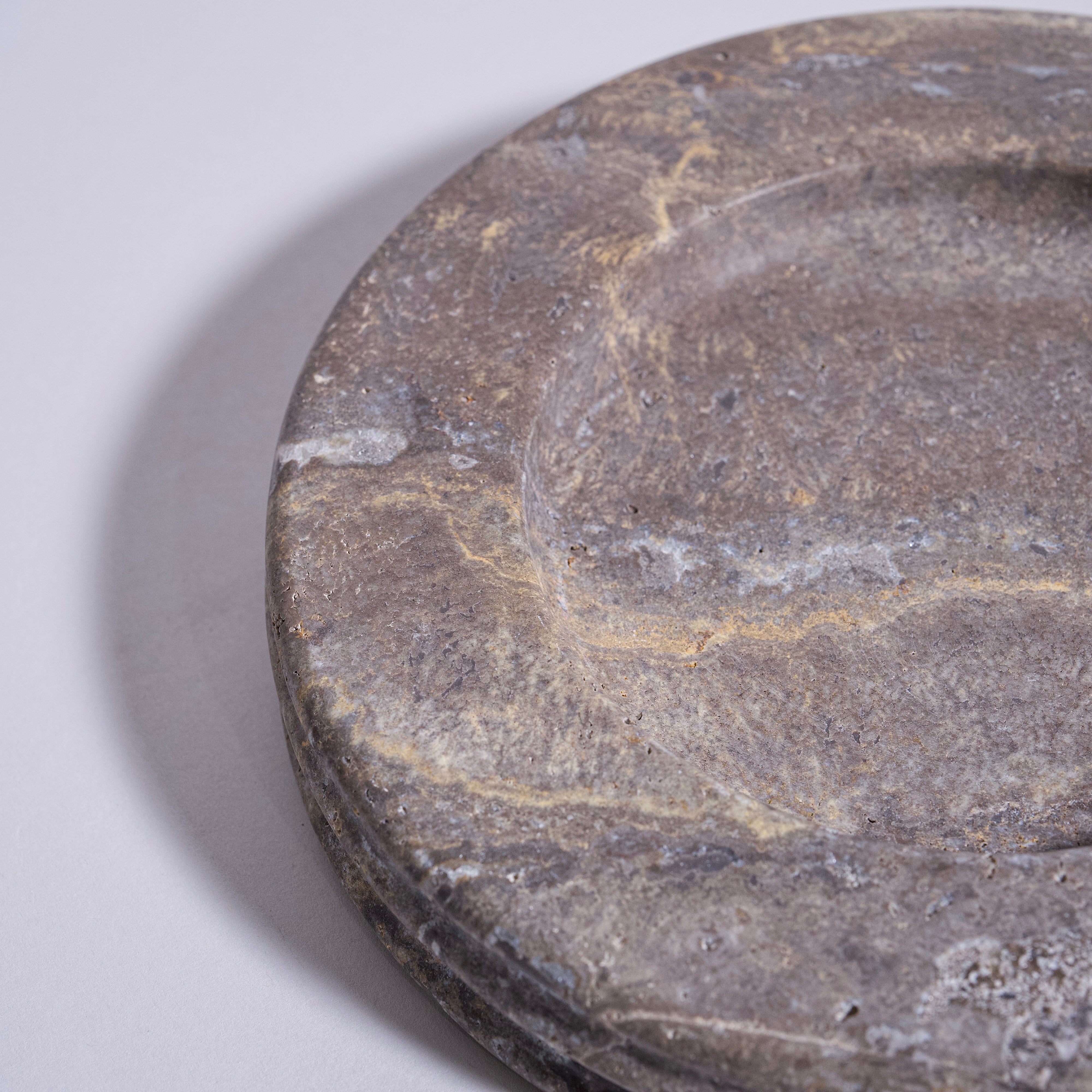 As Shown in Small, Silver Grey Travertine