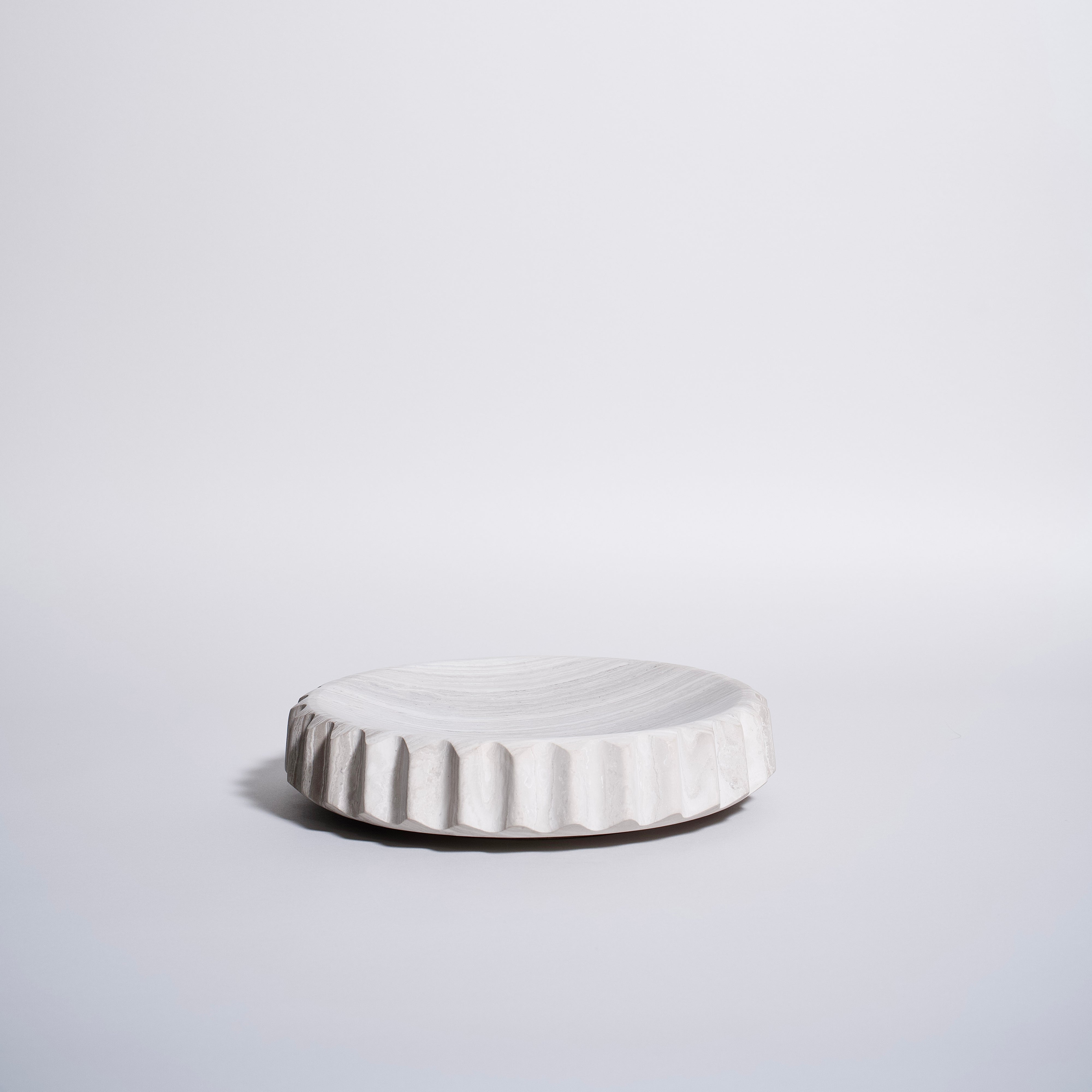 As Shown in Small, Wooden White Marble