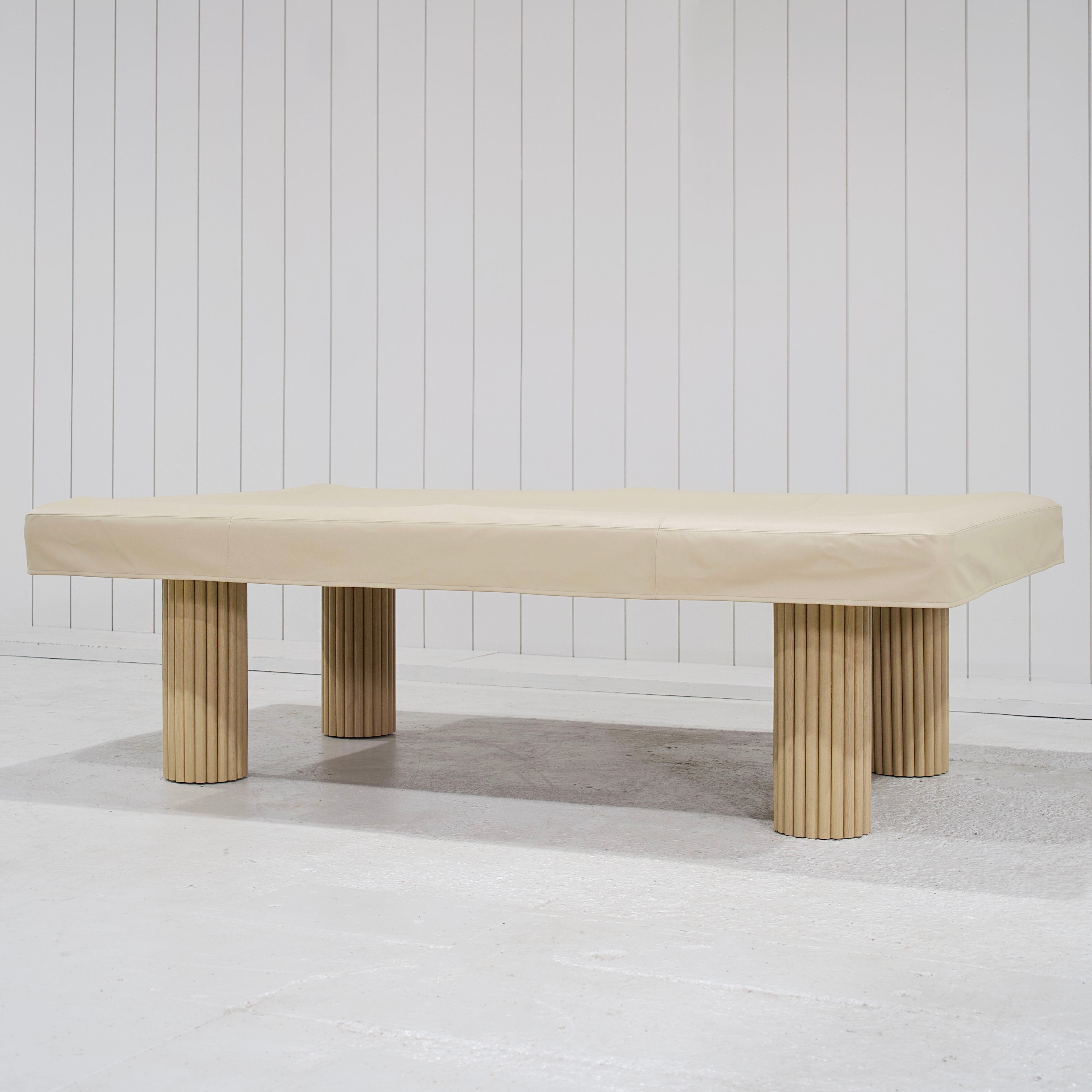 As Shown: Sadie S / Bullnosed Edge / Mint White Natural / Khaki Felt / Beige PocketsVariant 1 - Sadie S / Bullnosed Edge / Cashmere Brown (Discontinued Finish) / Khaki Felt / Beige Pockets