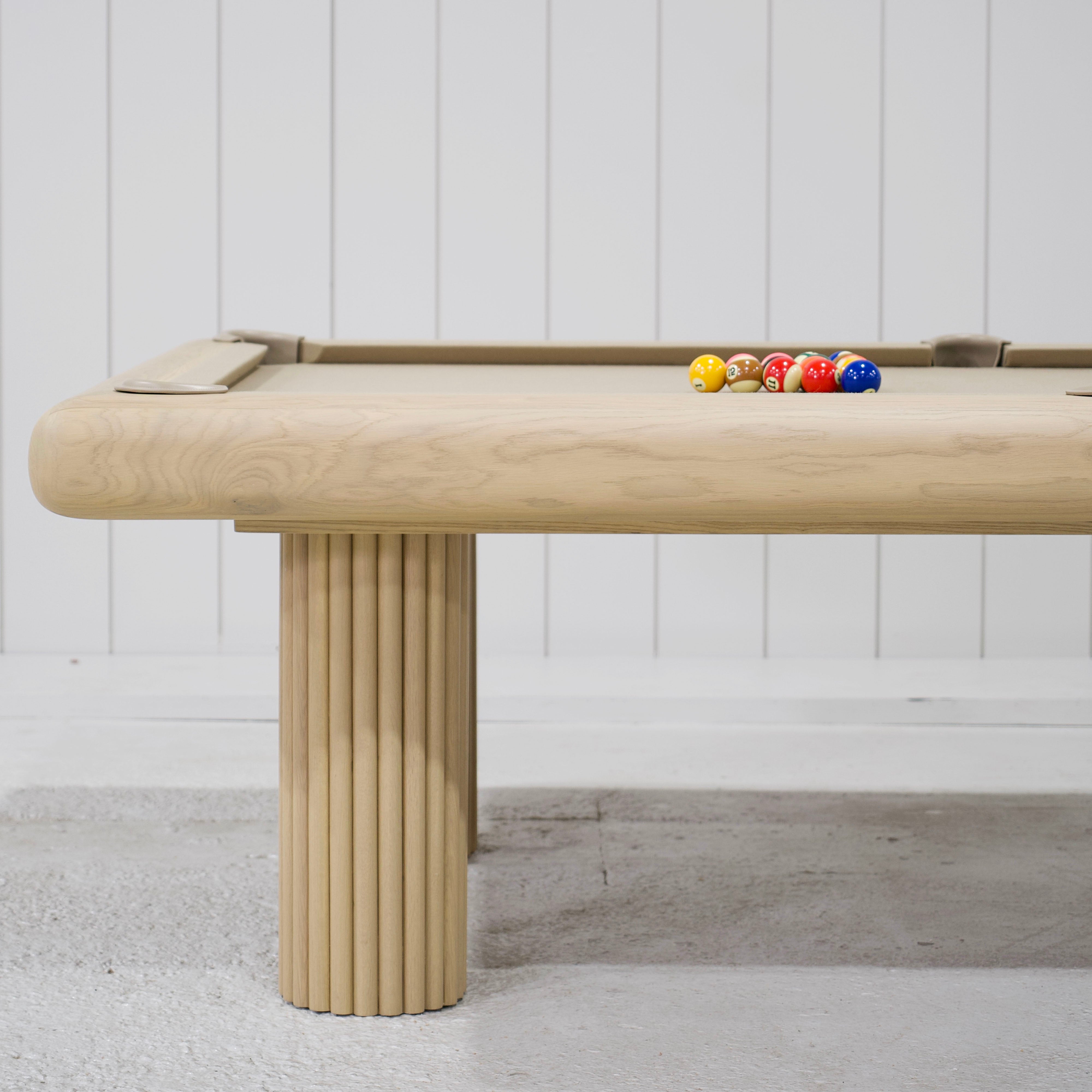 As Shown: Sadie S / Bullnosed Edge / Mint White Natural / Khaki Felt / Beige PocketsVariant 1 - Sadie S / Bullnosed Edge / Cashmere Brown (Discontinued Finish) / Khaki Felt / Beige Pockets