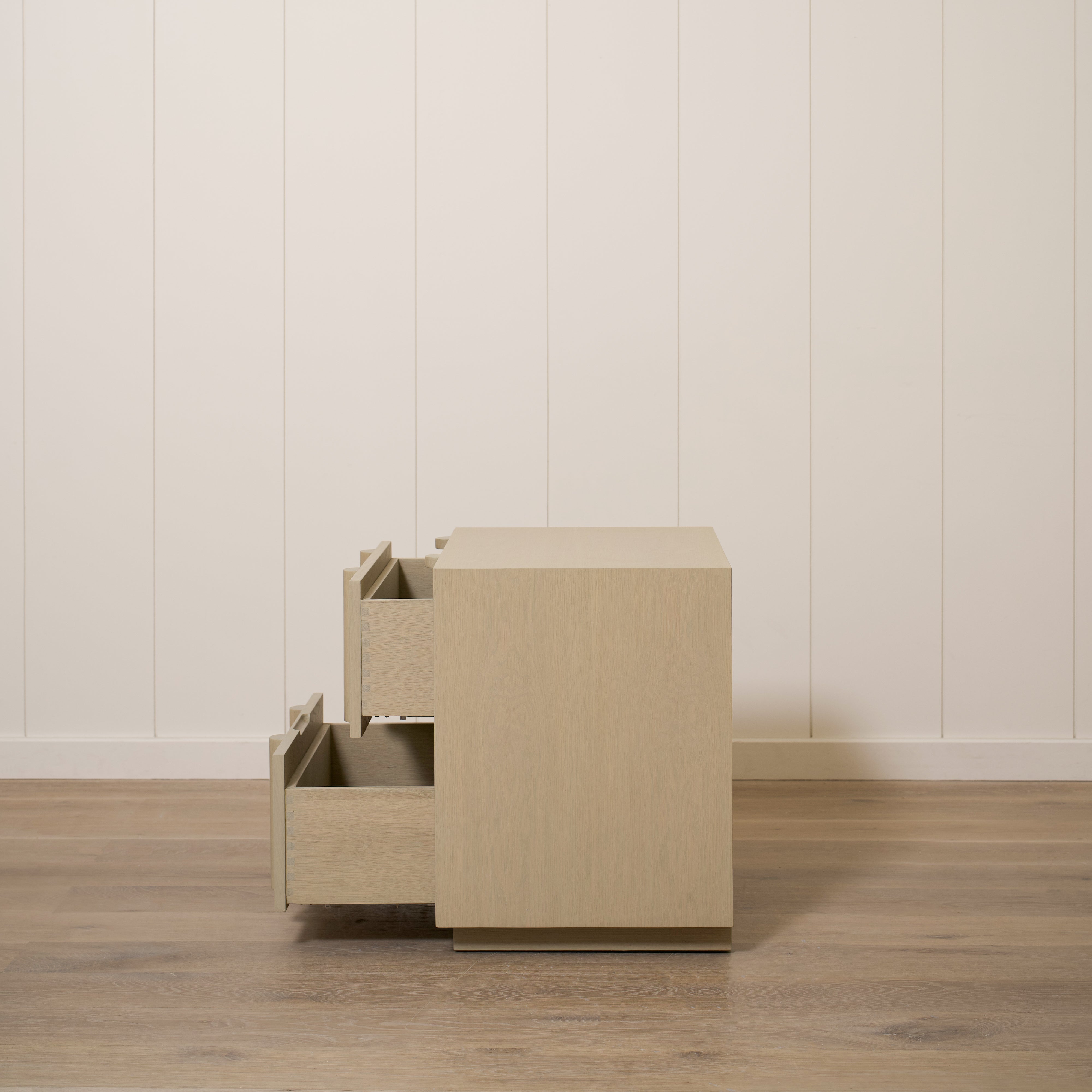 As Shown: 24"L x 20"D x 25"H | Material: Solid Ash | Finish: Natural