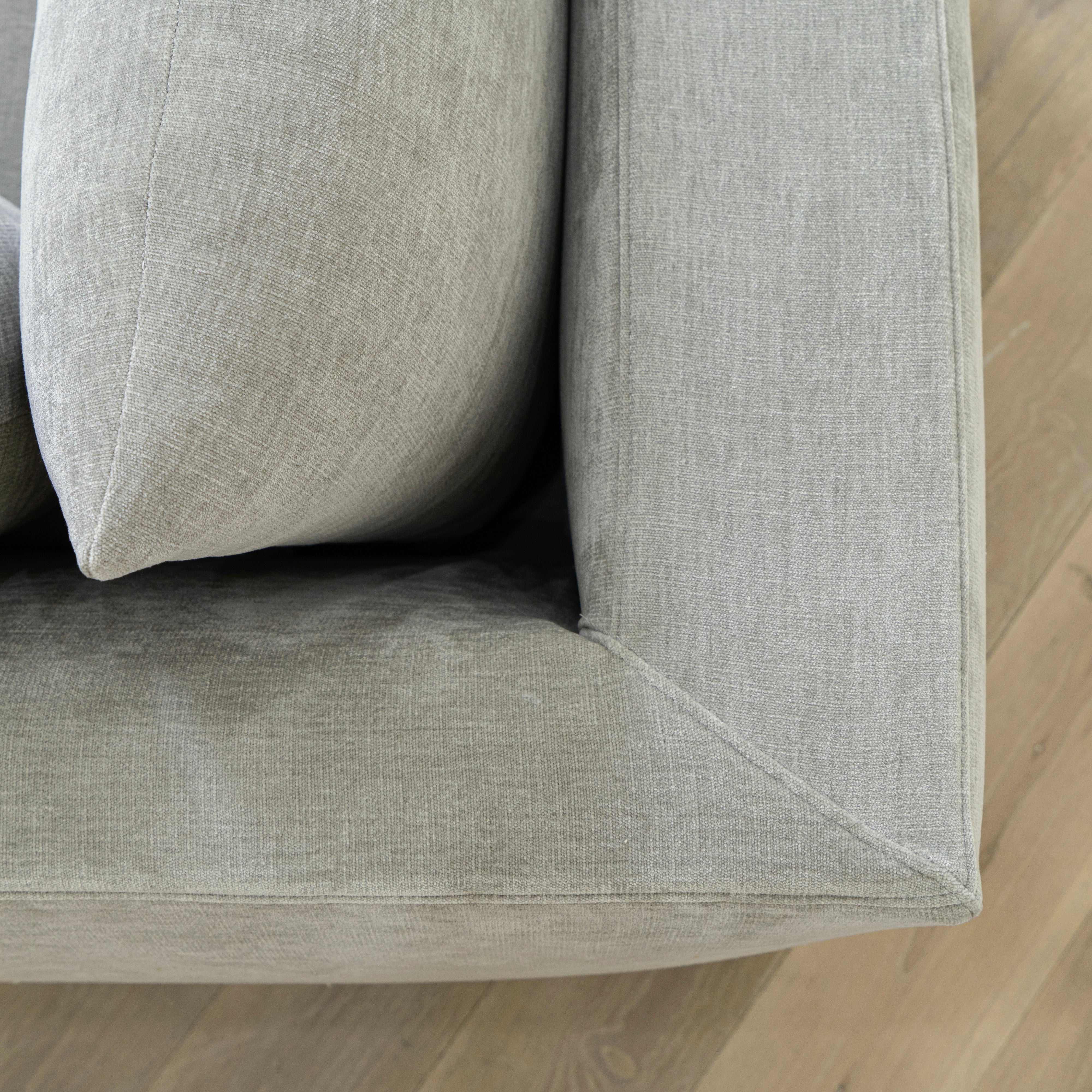 As Shown: Slipcovered Canyon Pewter, Nordic White