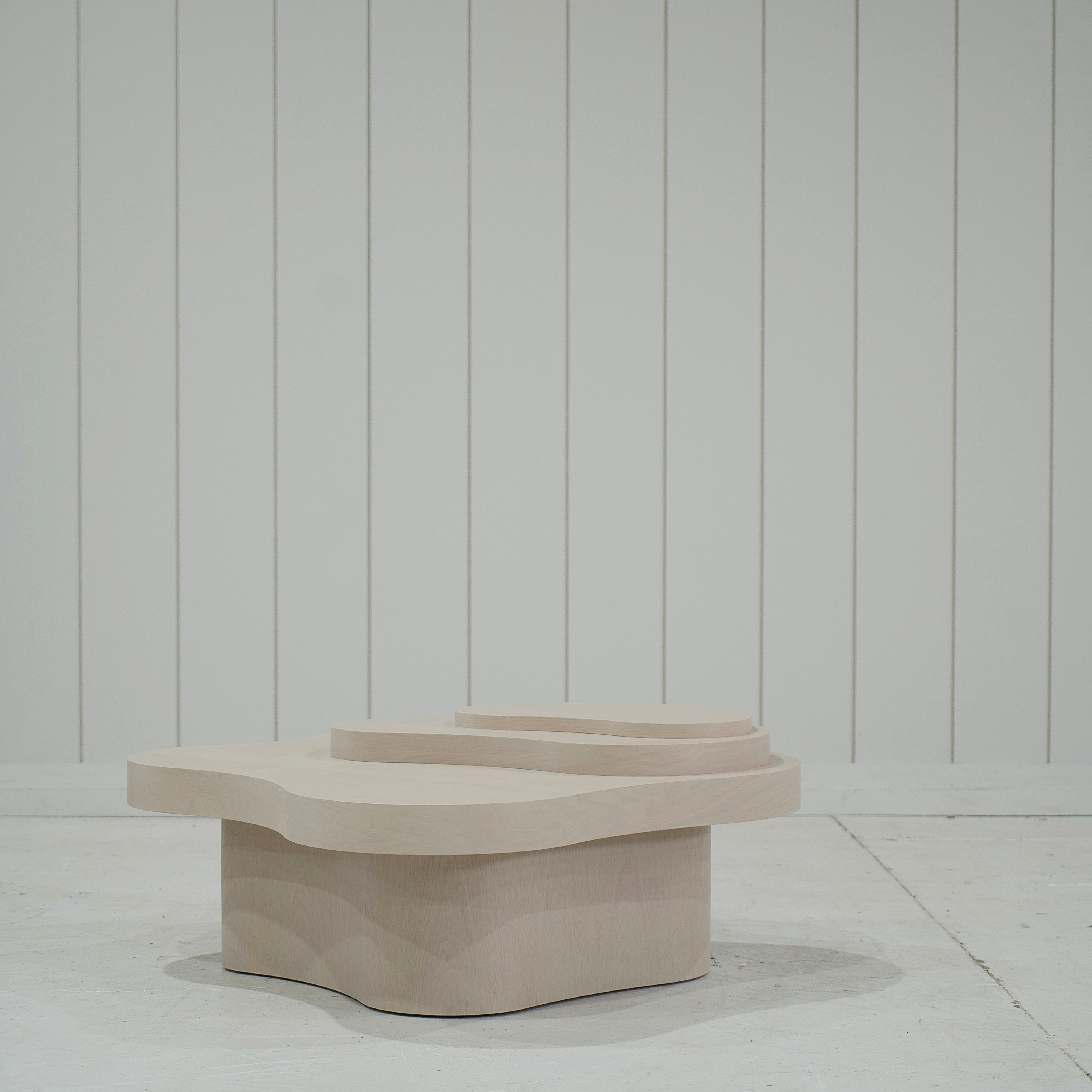 As Shown: Oak finished in custom finish.