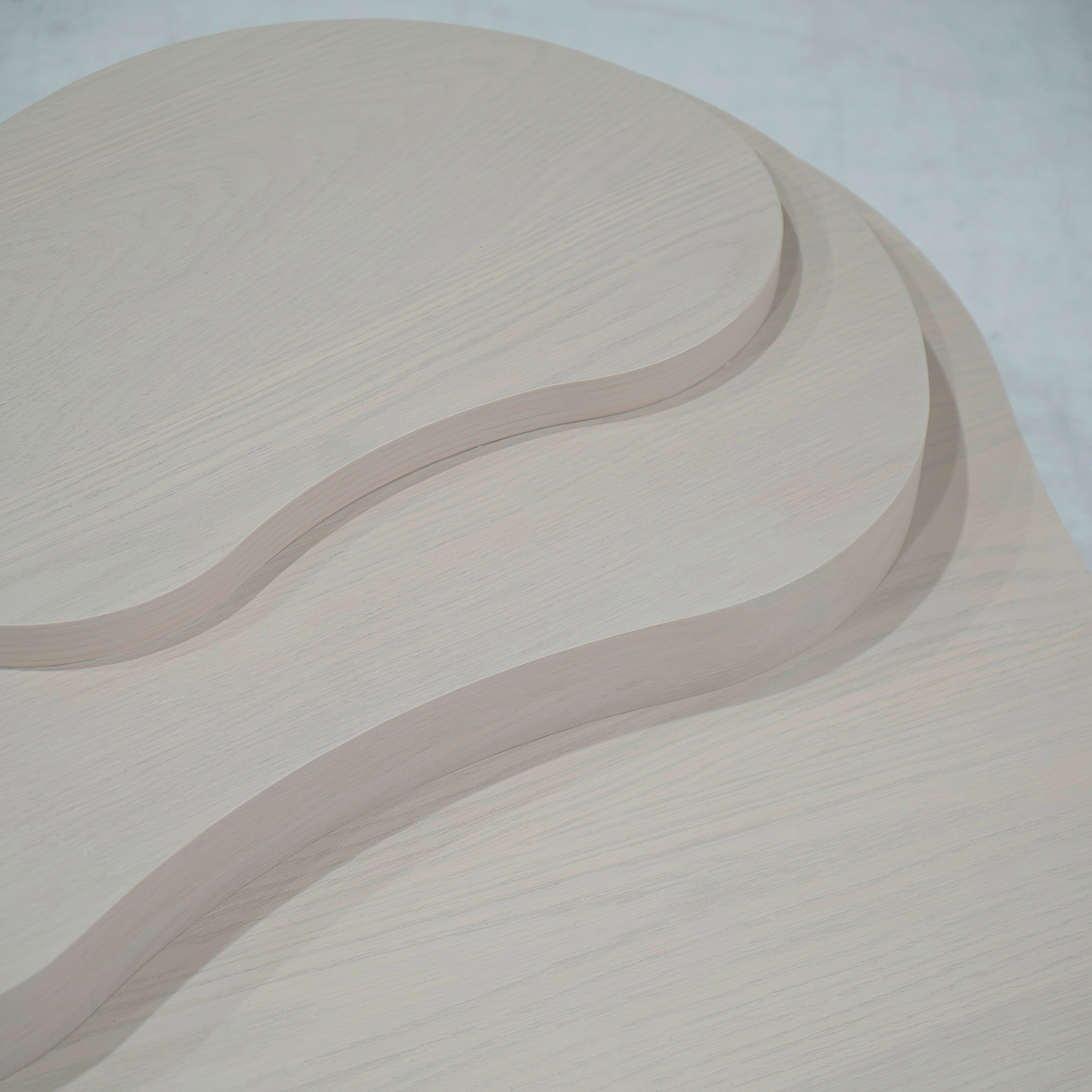 As Shown: Oak finished in custom finish.